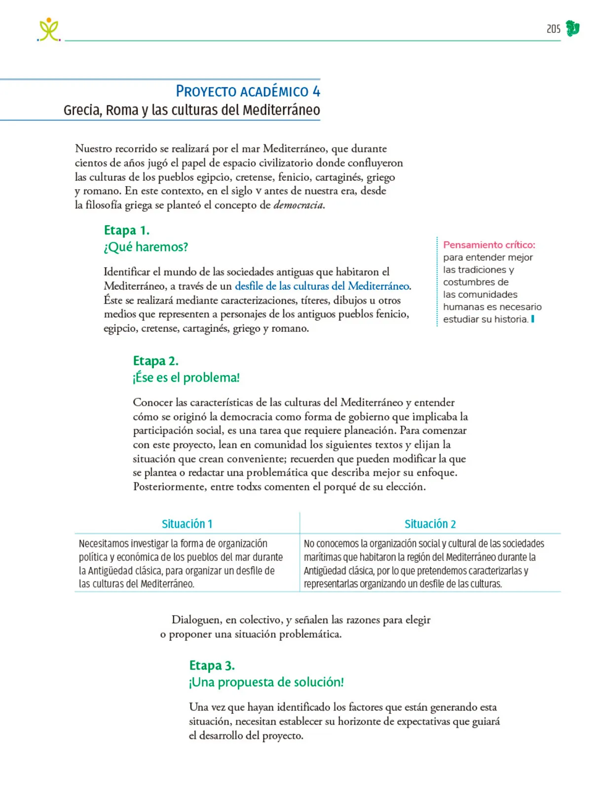 Miniatura página 206 de Colección Nanahuatzin. Nuestro libro de Proyectos. Tomo I.   Libro de Educación Telesecundaria Grado 3°  Ciclo Escolar 2025 - 2026