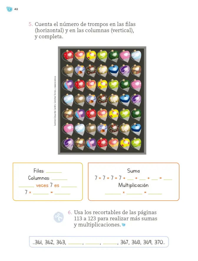 Página 43 de Múltiples lenguajes. Trazos y números. Libro de Educación Primaria Grado 2° Ciclo Escolar 2025 - 2026