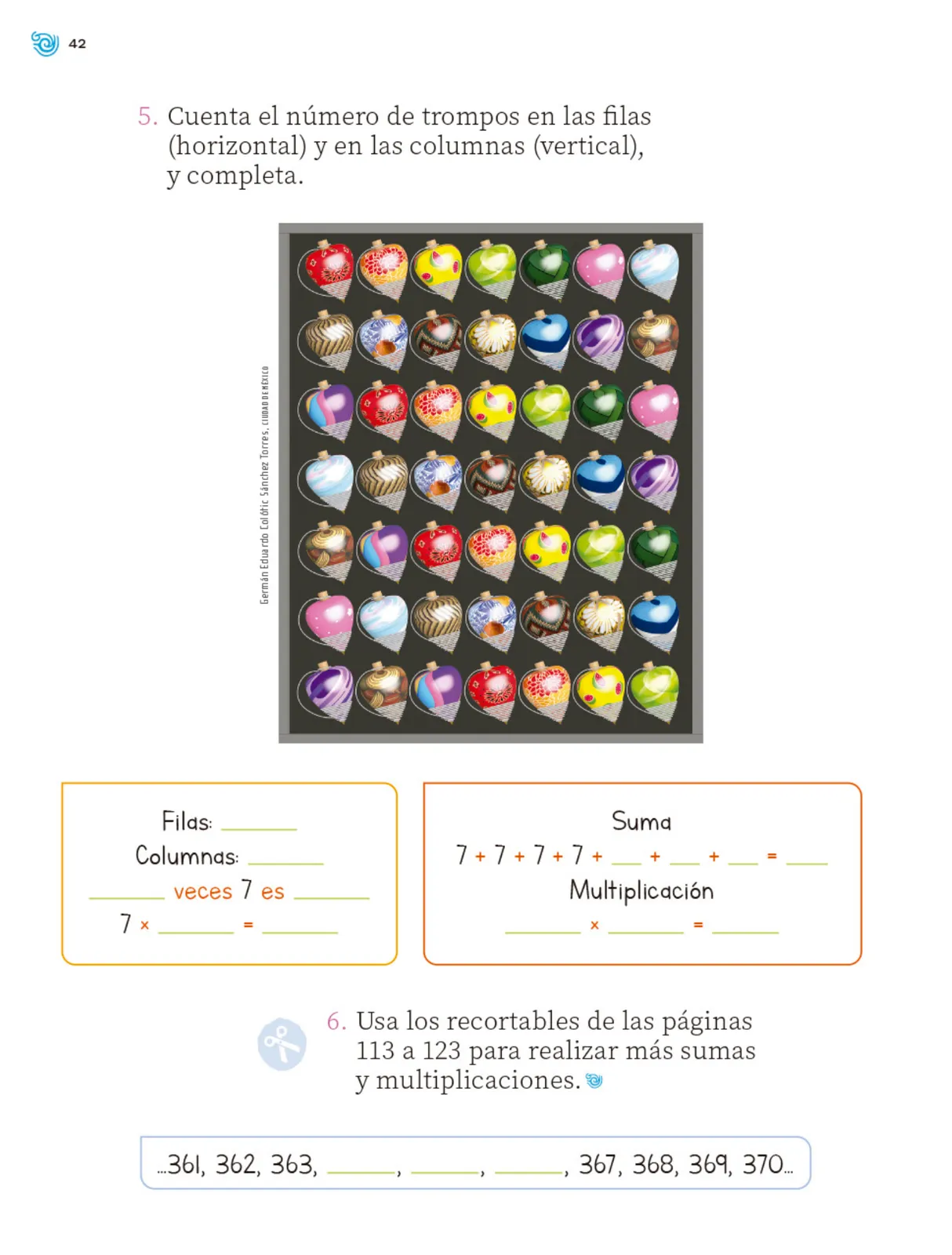 Miniatura página 43 de Múltiples lenguajes. Trazos y números.   Libro de Educación Primaria Grado 2°  Ciclo Escolar 2025 - 2026