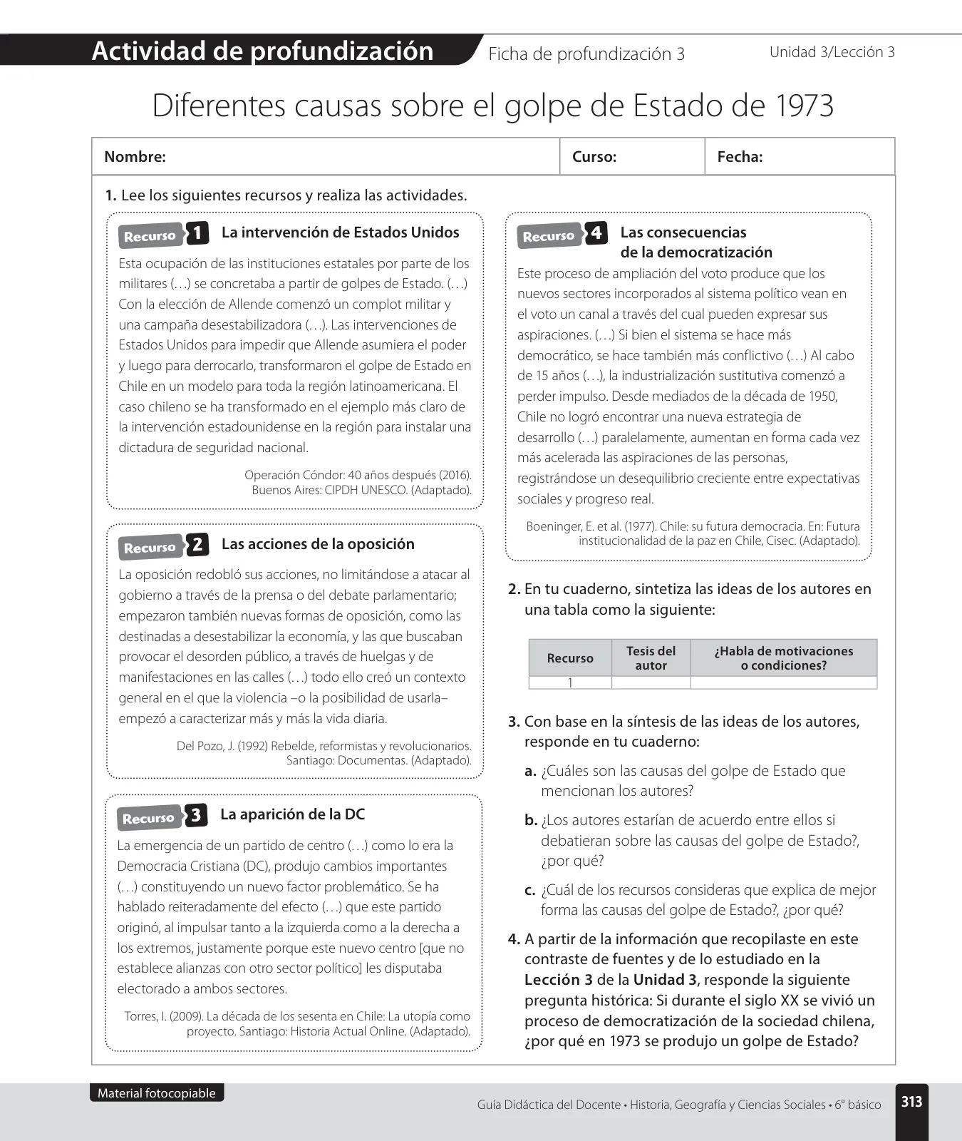 Miniatura página 103 de Historia, Geografía y Ciencias Sociales – Sexto Básico | Texto del Estudiante MINEDUC – Descargar PDF · 2024