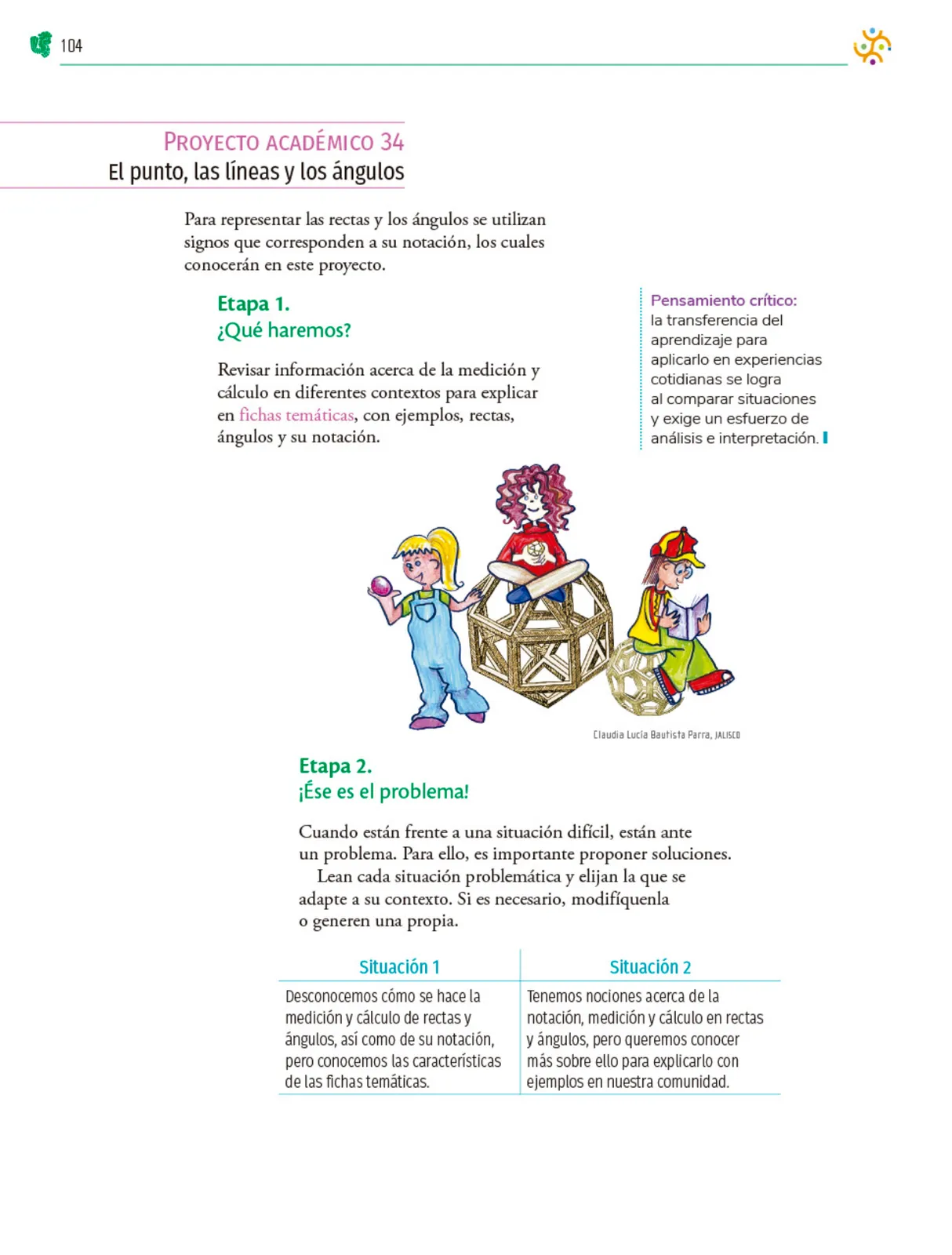 Miniatura página 105 de Colección Ximhai. Nuestro libro de Proyectos.  Tomo III.  Libro de Educación Telesecundaria Grado 1°  Ciclo Escolar 2025 - 2026