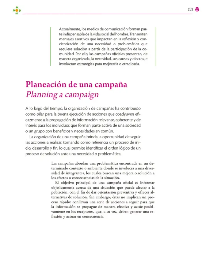 Página 204 de Colección Nanahuatzin. Lenguajes. Libro de Educación Secundaria Grado 3° Ciclo Escolar 2025 - 2026