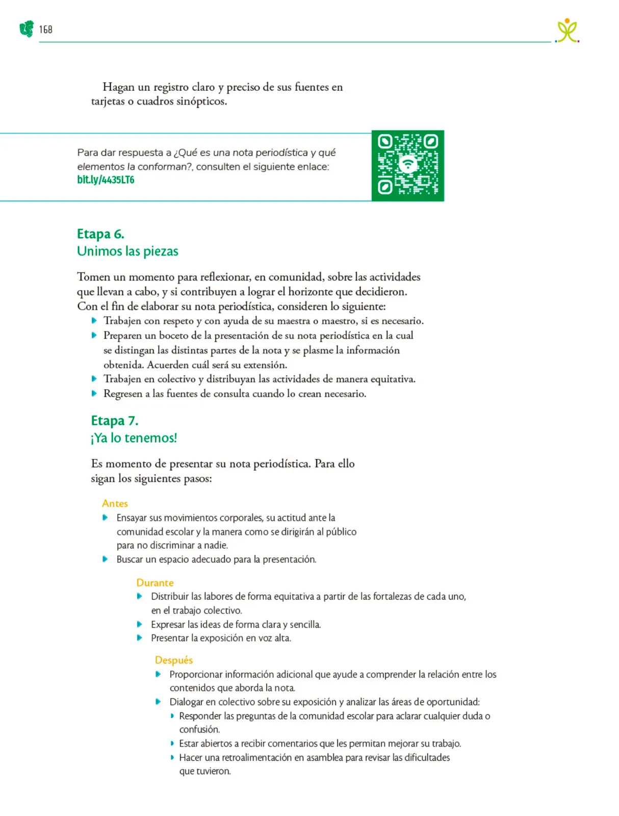 Miniatura página 169 de Colección Sk´asolil. Nuestro libro de Proyectos.  Tomo III.  Libro de Educación Telesecundaria Grado 2°  Ciclo Escolar 2025 - 2026