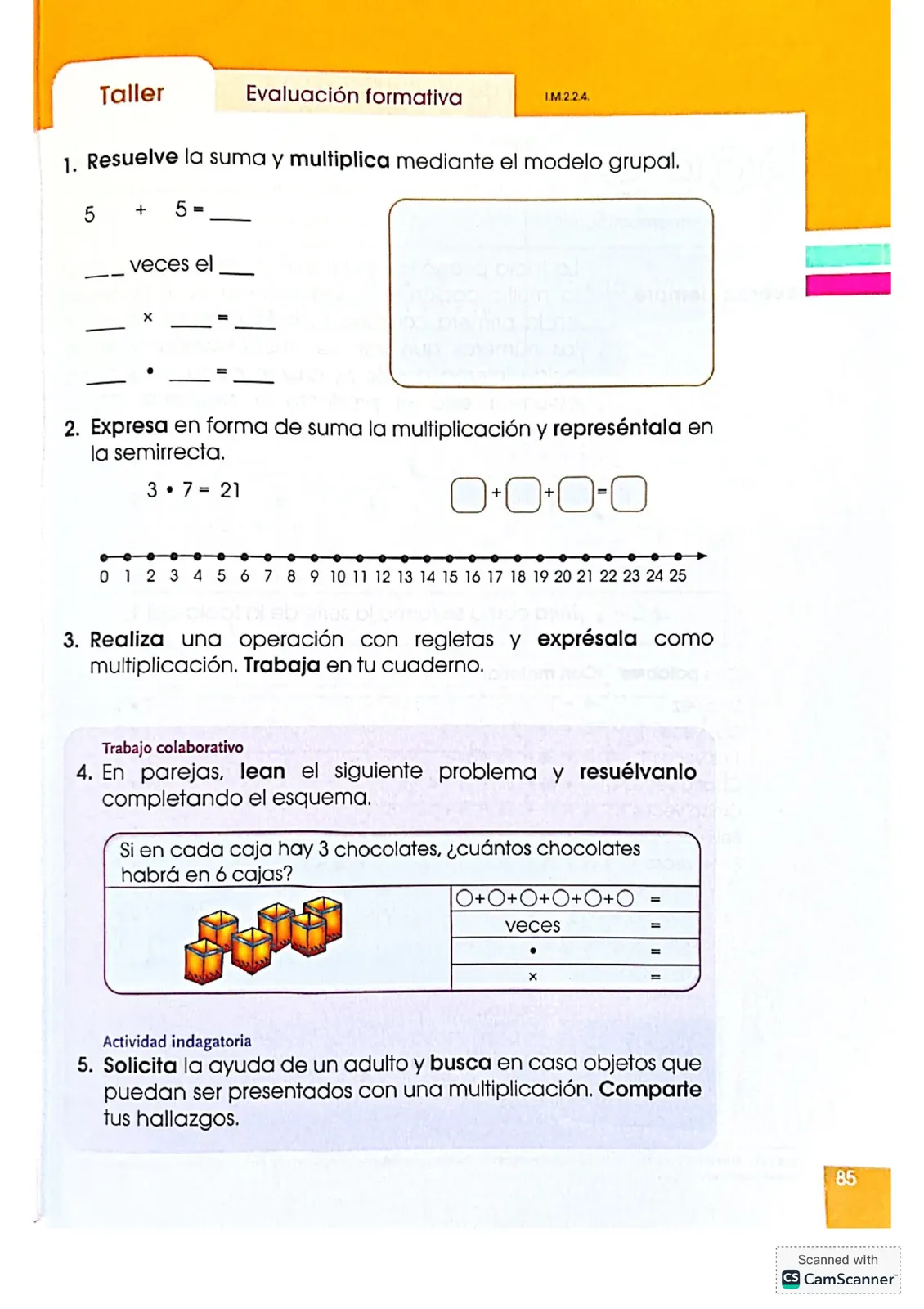 Miniatura página 85 de Matematica · 4 EGB · 2024