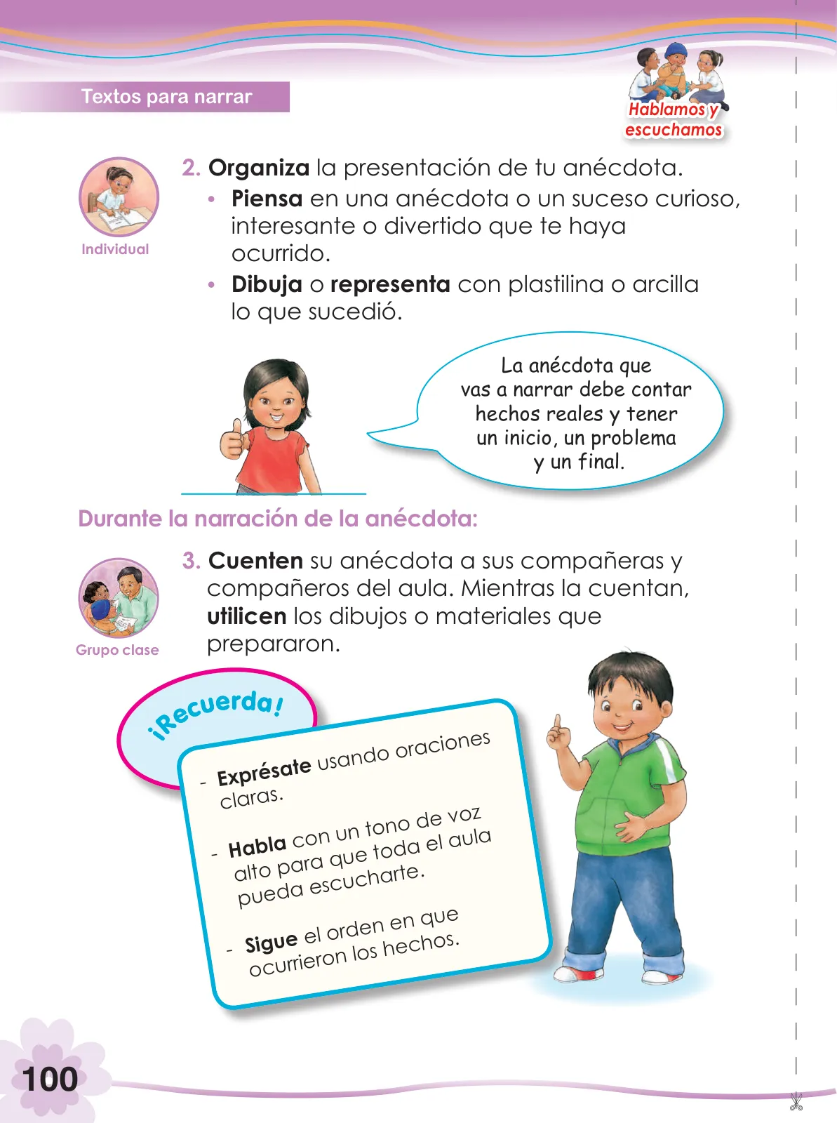 Miniatura página 102 de Comunicación 2 : cuaderno de trabajo para segundo grado de Educación Primaria 2019 · 2019