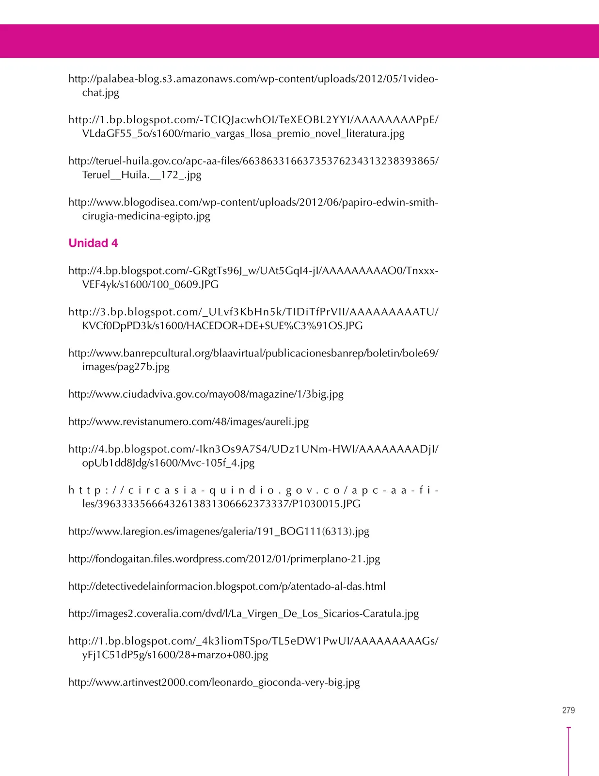 Miniatura página 279 de Lenguaje 8° · Secundaria Activa