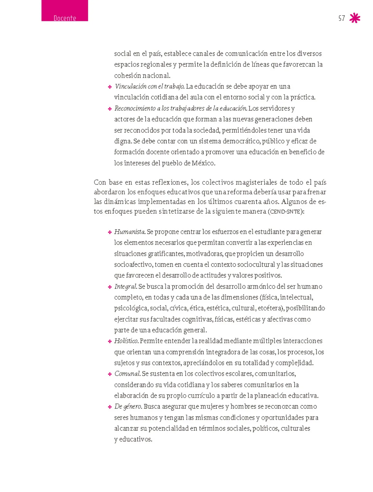 Página 58 de Un libro sin recetas para la maestra y el maestro. Fase 6. Libro de Educación Secundaria Grado 1°, 2°, 3° Ciclo Escolar 2025 - 2026