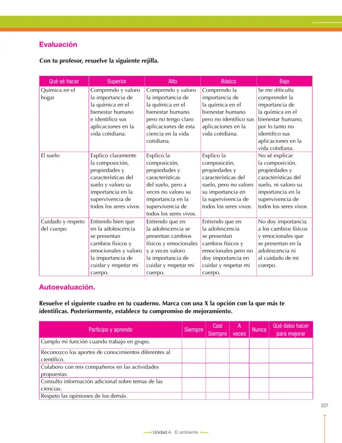 Página 227 de Ciencias Naturales 7° · Secundaria Activa