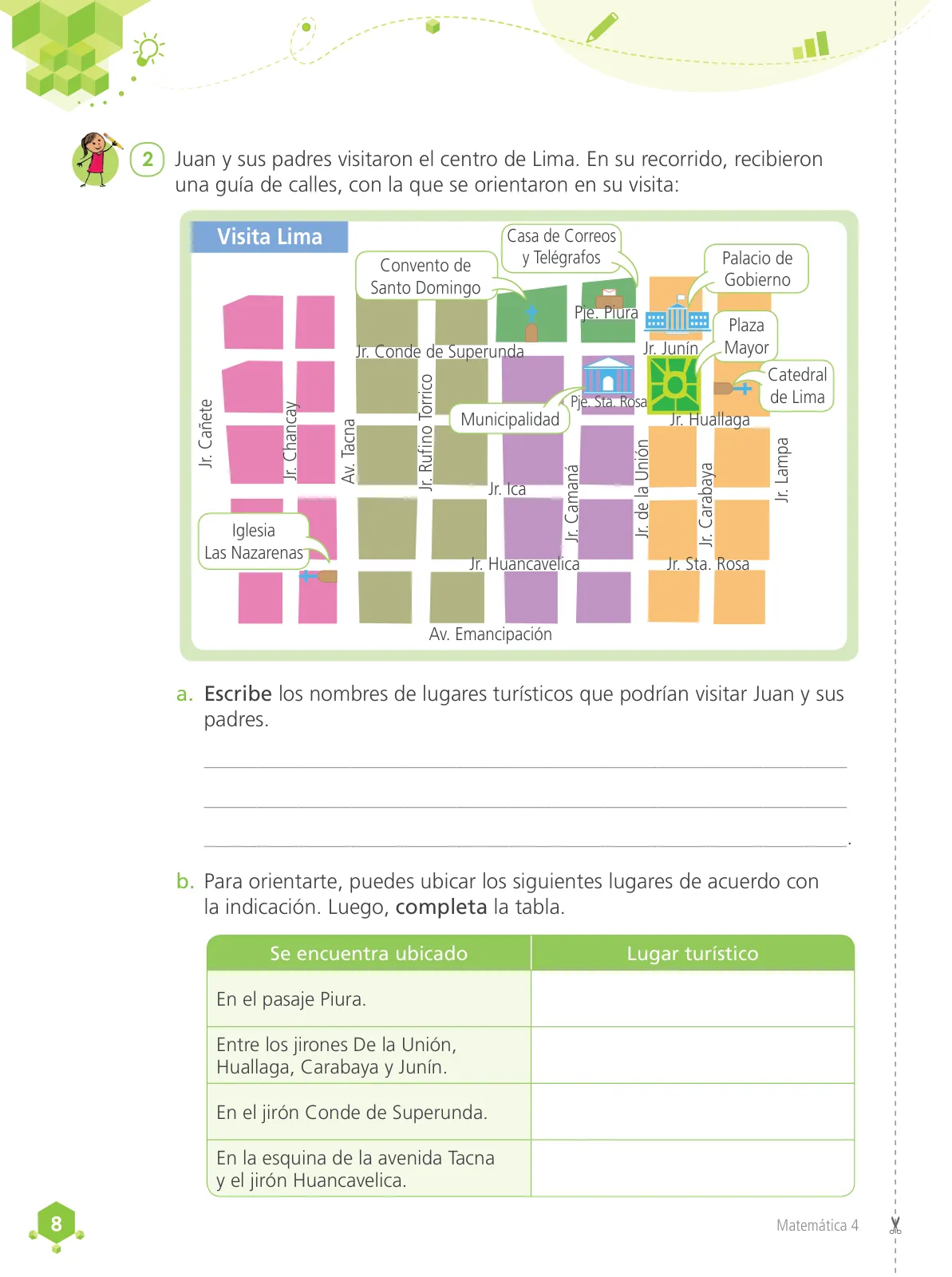 Miniatura página 10 de Matemática 4 : cuaderno de trabajo para cuarto grado de Educación Primaria 2019 · 2019