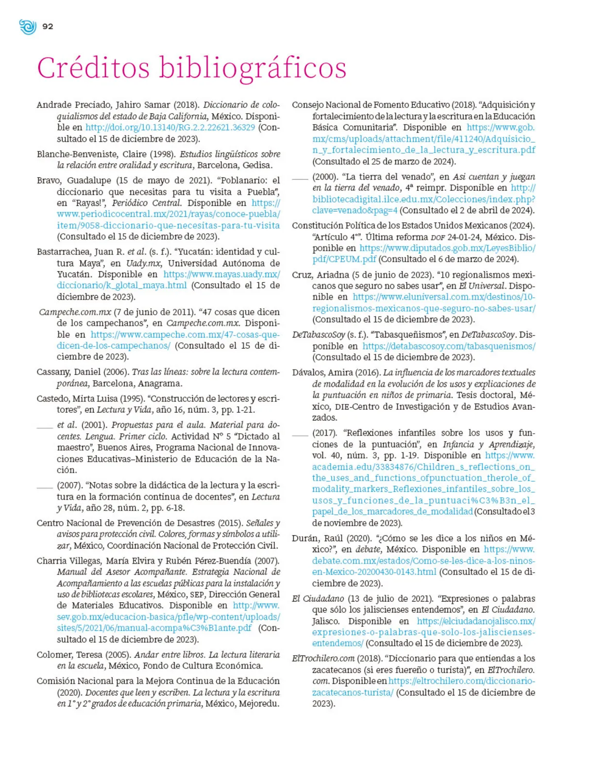 Miniatura página 93 de Múltiples lenguajes. Trazos y palabras.   Libro de Educación Primaria Grado 1°  Ciclo Escolar 2025 - 2026
