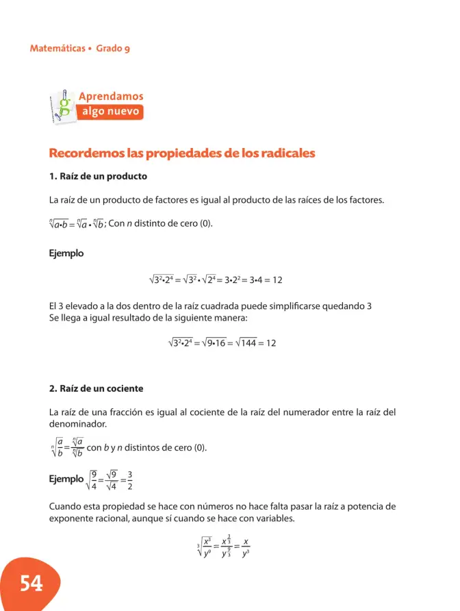 Página 55 de Matematica 9° · Postprimaria