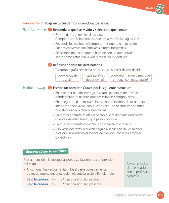 Página 211 de Lenguaje y Comunicación – Cuarto Básico | Texto del Estudiante MINEDUC – Descargar PDF · 2024
