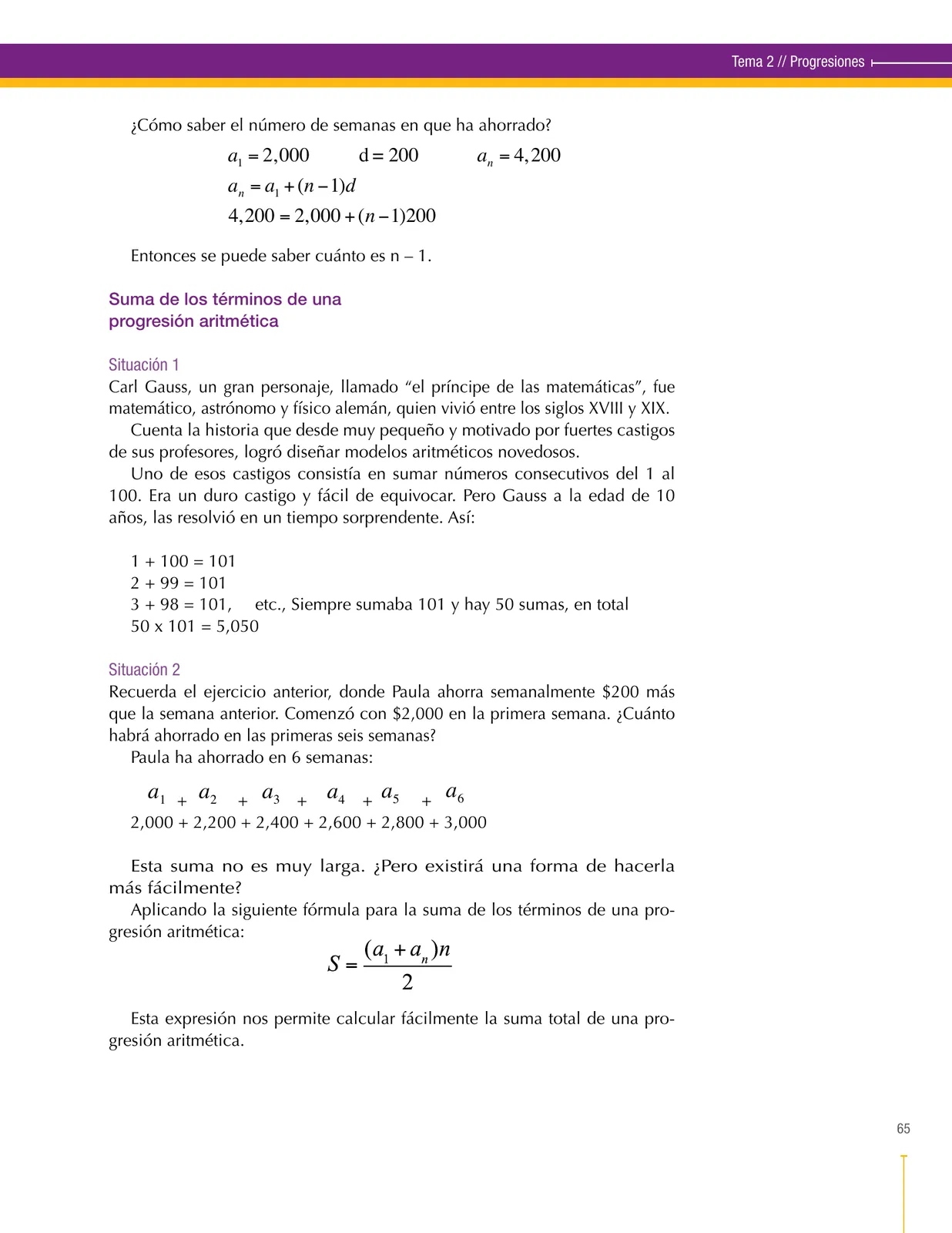 Página 65 de Matematica 9° · Secundaria Activa