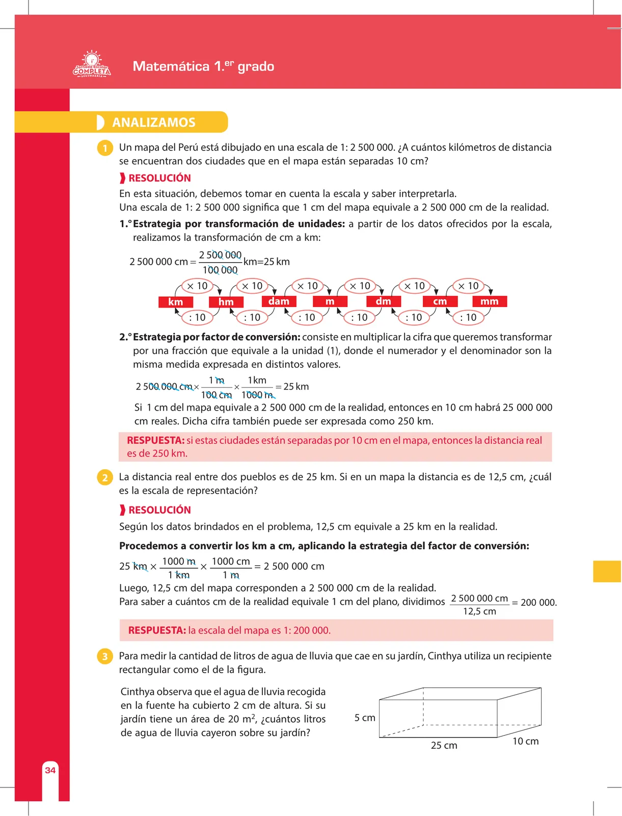 Página 34 de Matemática 1 : cuaderno de reforzamiento pedagógico - JEC · 2016