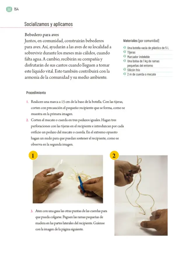 Página 157 de Proyectos Comunitarios. Libro de Educación Primaria Grado 5° Ciclo Escolar 2025 - 2026