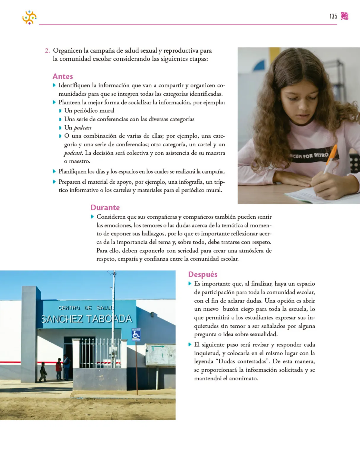 Página 136 de Colección Ximhai. Nuestro libro de proyectos.   Libro de Educación Secundaria Grado 1°  Ciclo Escolar 2025 - 2026