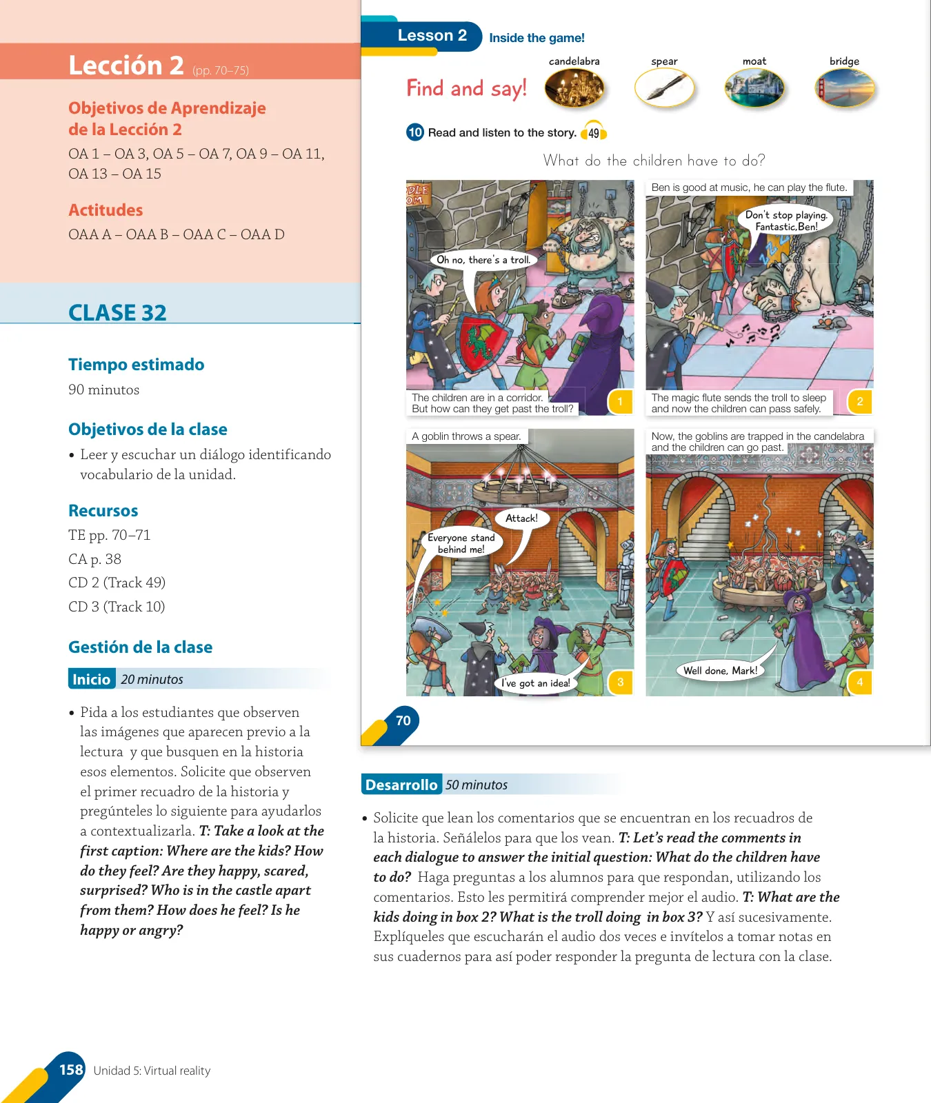 Miniatura página 22 de Inglés – Quinto Básico | Texto del Estudiante MINEDUC – Descargar PDF · 2024