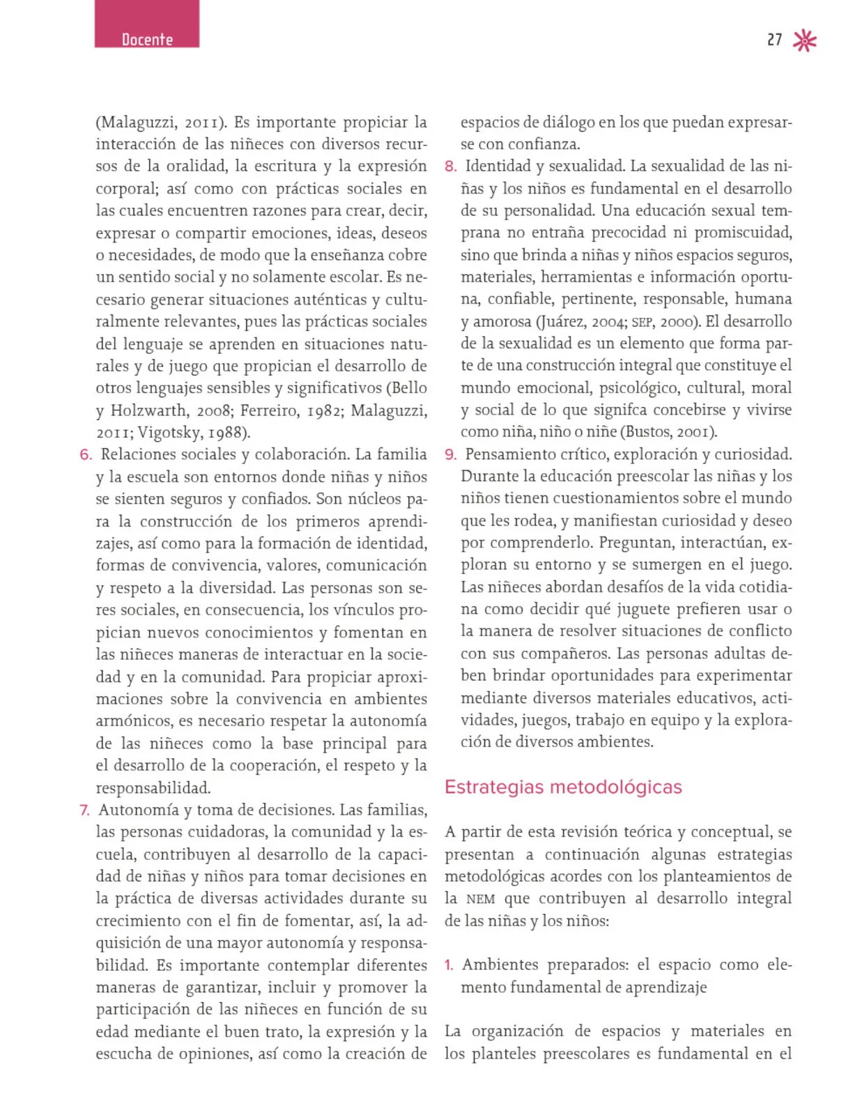Miniatura página 28 de Un libro sin recetas para la maestra y el maestro. Fase 2  Libro de Educación Preescolar Grado 1°, 2°, 3°  Ciclo Escolar 2025 - 2026