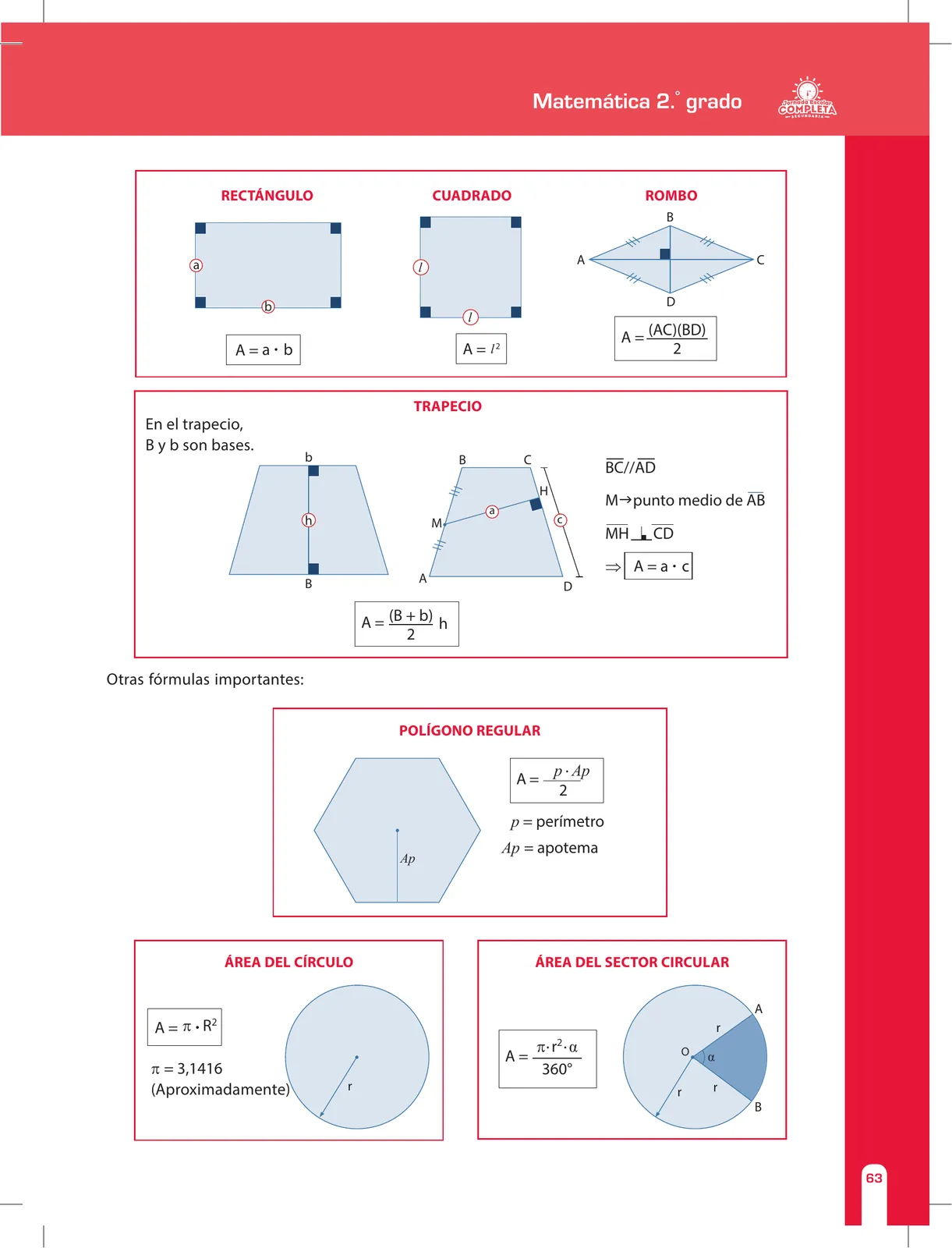 Página 63 de Matemática 2 : cuaderno de reforzamiento pedagógico - JEC · 2016