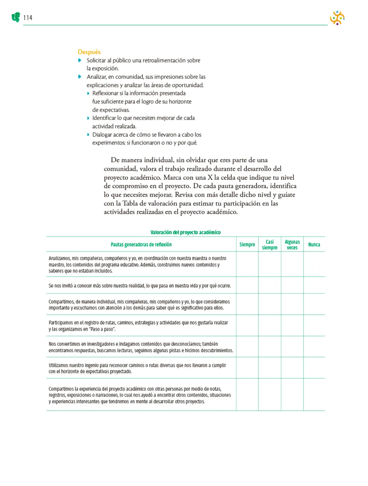Página 115 de Colección Sk´asolil. Nuestro libro de Proyectos.  Tomo III.  Libro de Educación Telesecundaria Grado 2°  Ciclo Escolar 2025 - 2026