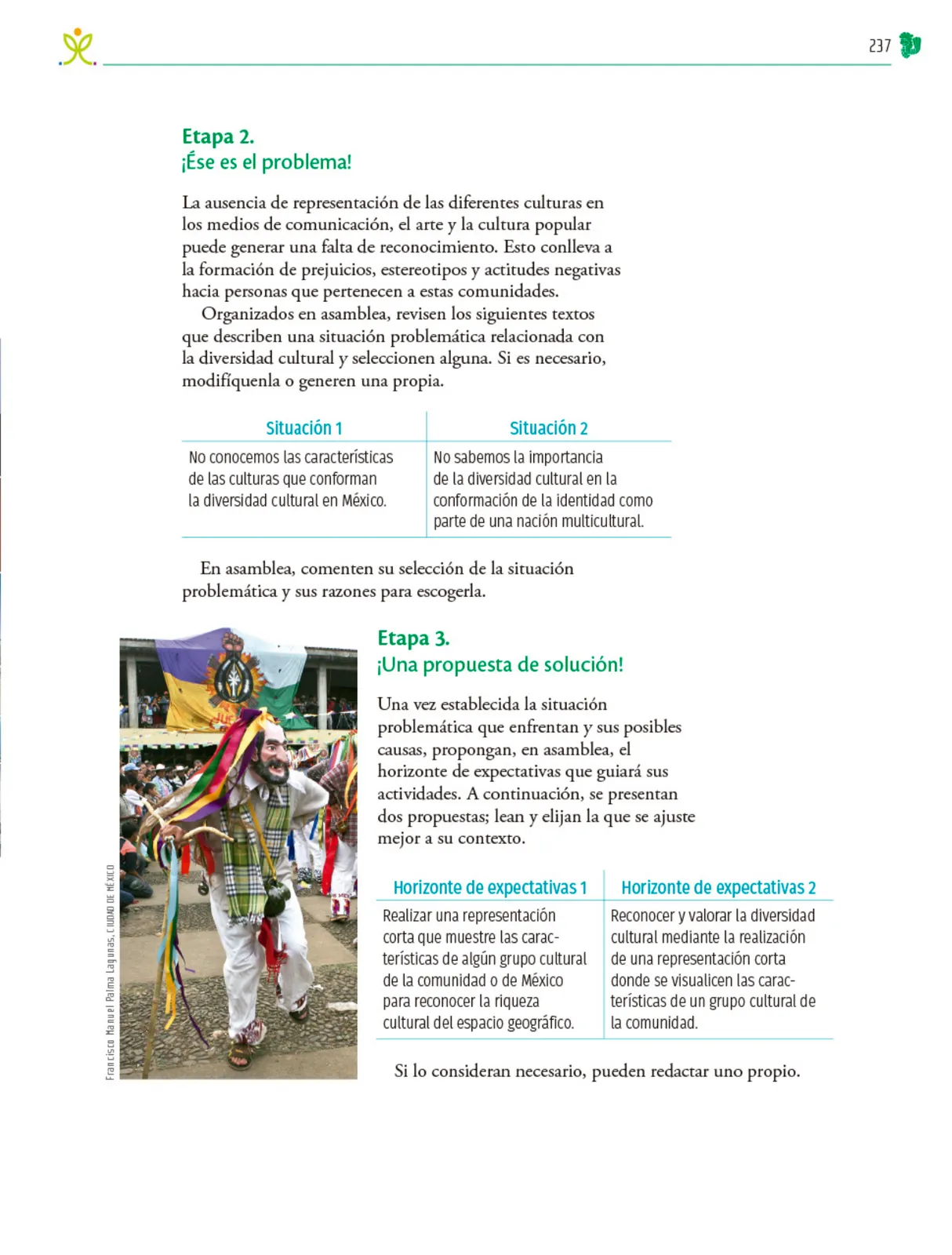 Página 238 de Colección Ximhai. Nuestro libro de Proyectos. Tomo I. Libro de Educación Telesecundaria Grado 1° Ciclo Escolar 2025 - 2026