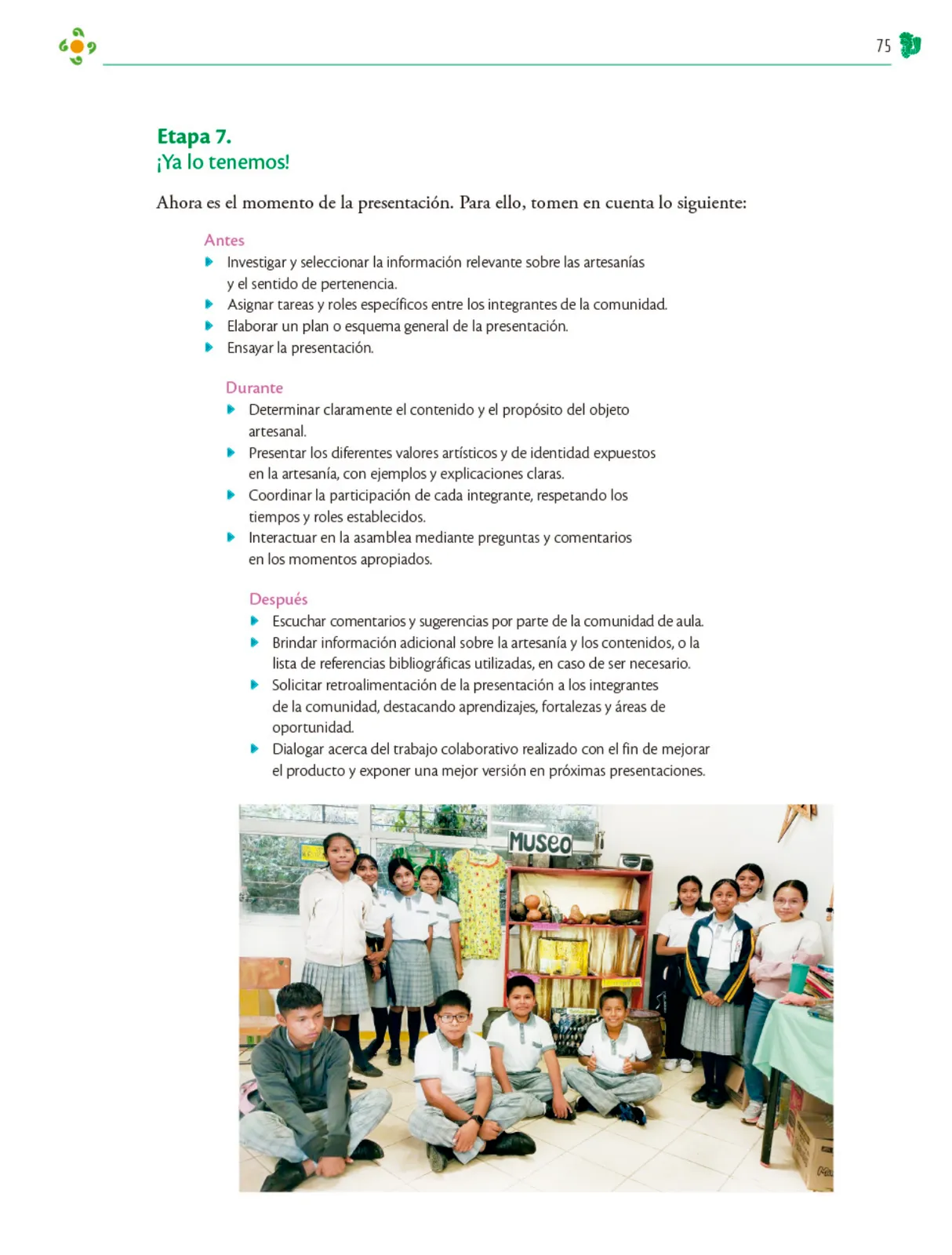 Página 76 de Colección Ximhai. Nuestro libro de Proyectos. Tomo I.   Libro de Educación Telesecundaria Grado 1°  Ciclo Escolar 2025 - 2026