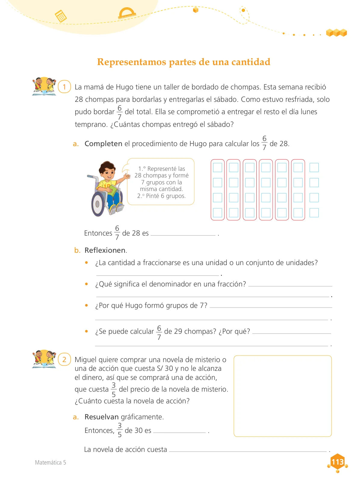 Miniatura página 114 de Matemática 5 : cuaderno de trabajo para quinto grado de Educación Primaria 2018 · 2018