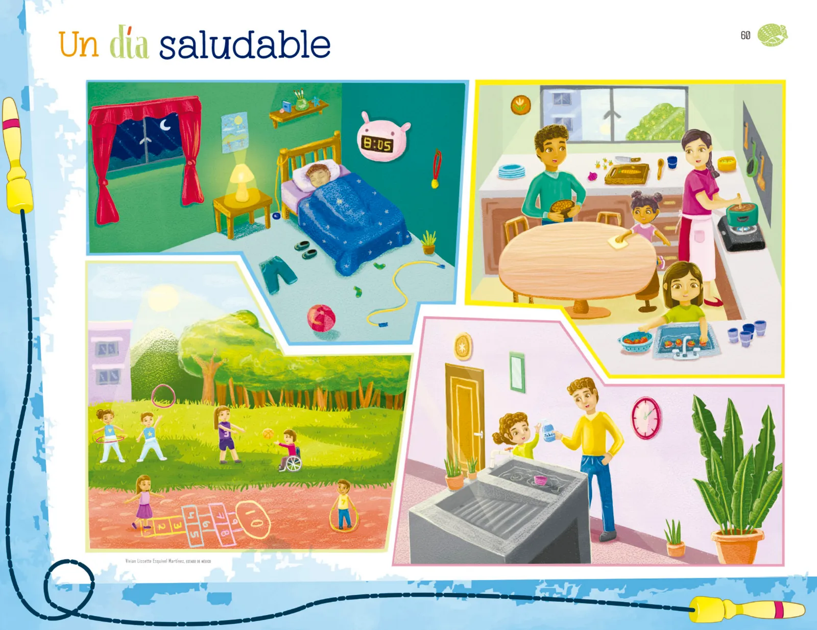 Página 61 de Explorar e imaginar con mi libro de Preescolar. Libro de Educación Preescolar Grado 1° Ciclo Escolar 2025 - 2026