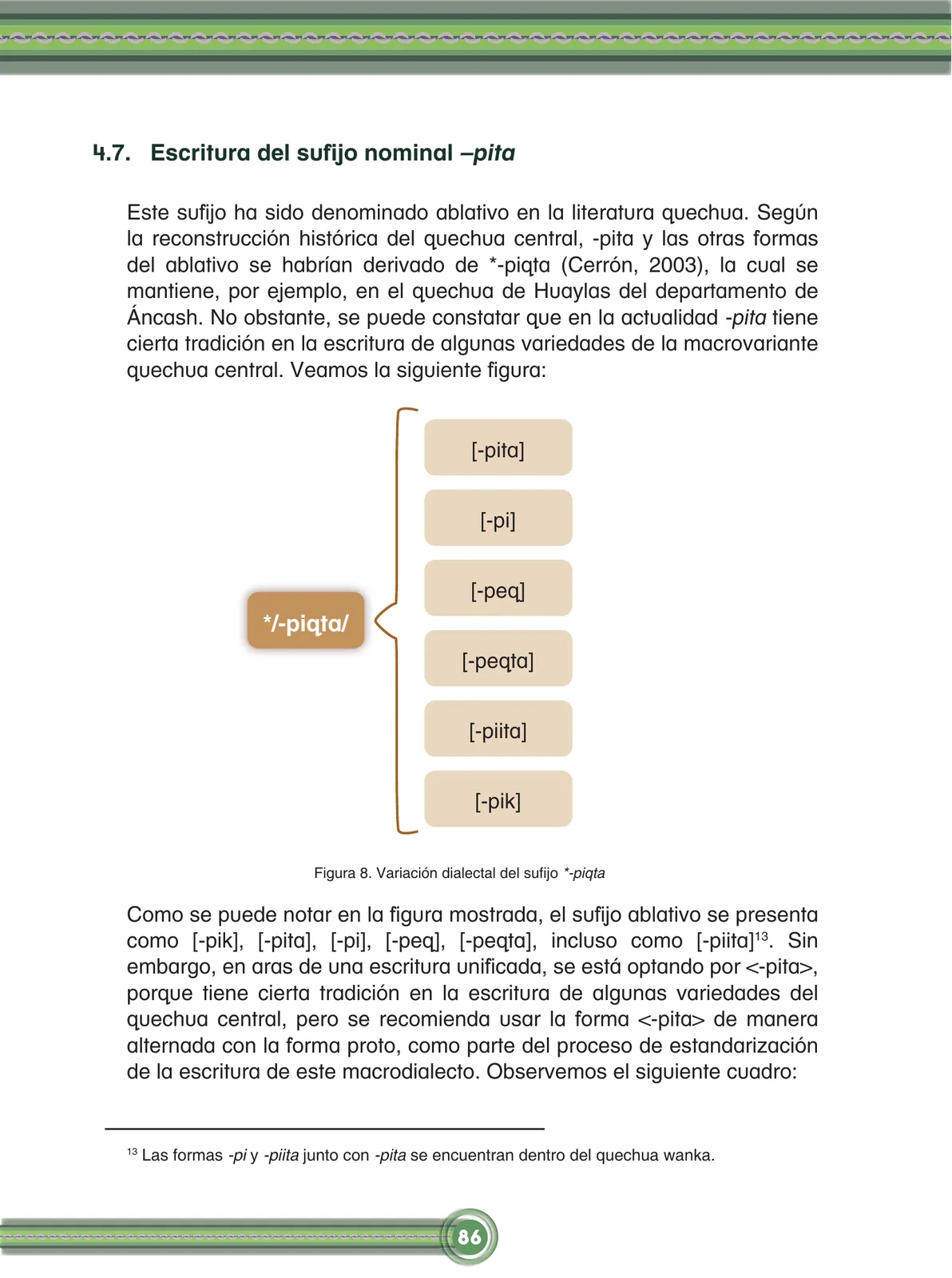 Página 88 de Chawpin qichwata alli qillqanapaq maytu = Manual de escritura quechua central · 2020
