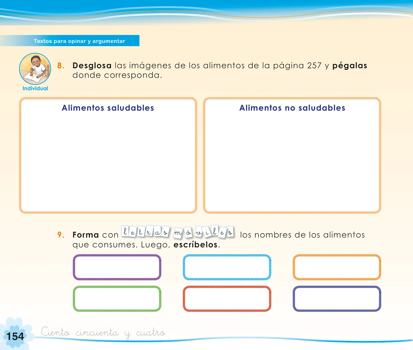 Página 156 de Comunicación 1 : cuaderno de trabajo para primer grado de Educación Primaria 2019 · 2019