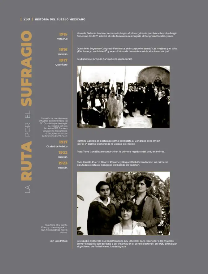 Página 259 de Historia del pueblo mexicano. Libro de Educación Secundaria Grado 1° Ciclo Escolar 2025 - 2026