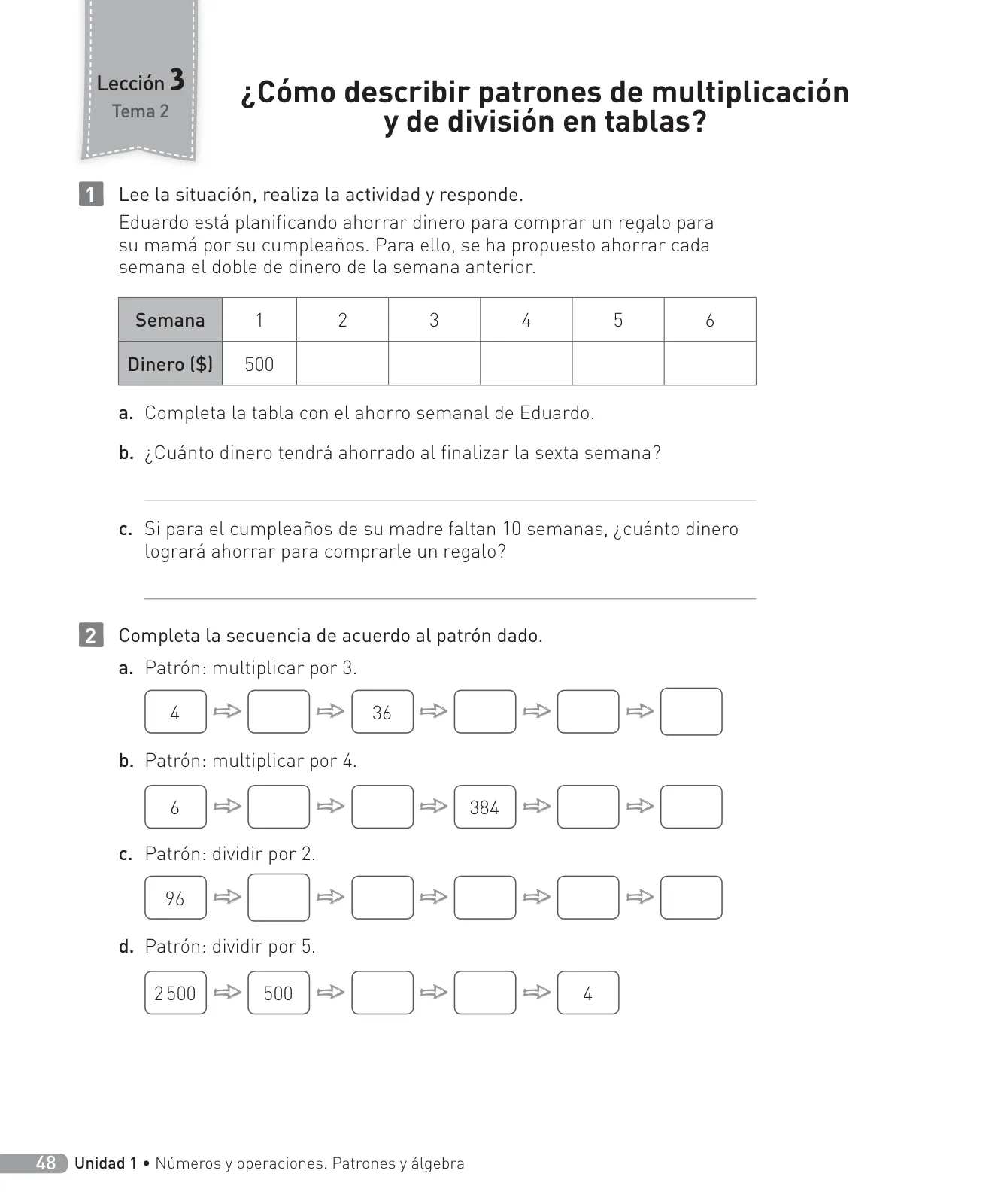 Página 49 de Matemática – Cuarto Básico | Texto del Estudiante MINEDUC – Descargar PDF · 2024