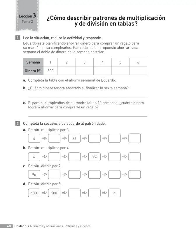 Página 49 de Matemática – Cuarto Básico | Texto del Estudiante MINEDUC – Descargar PDF · 2024