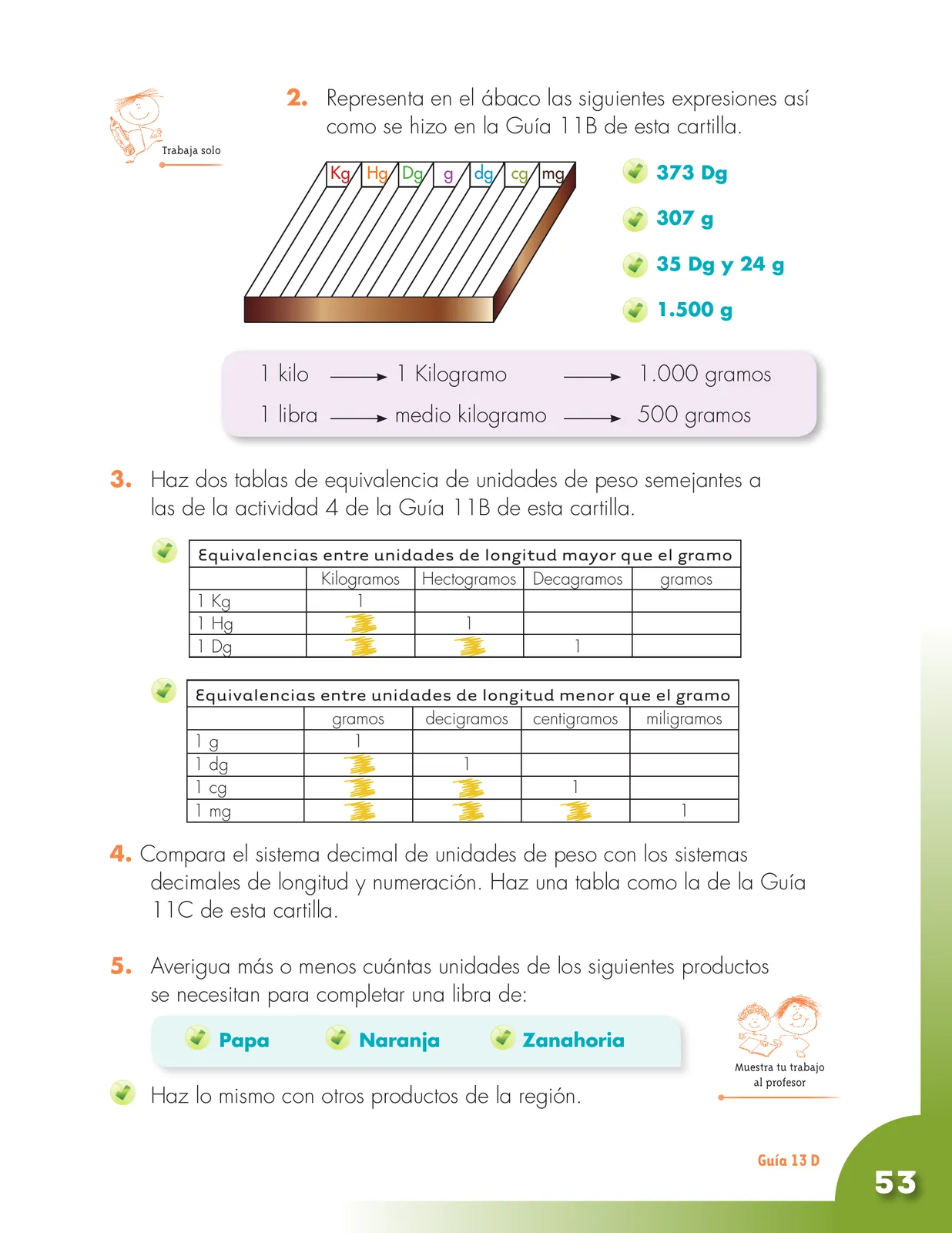 Miniatura página 53 de Matematica 3° · Cartilla 02