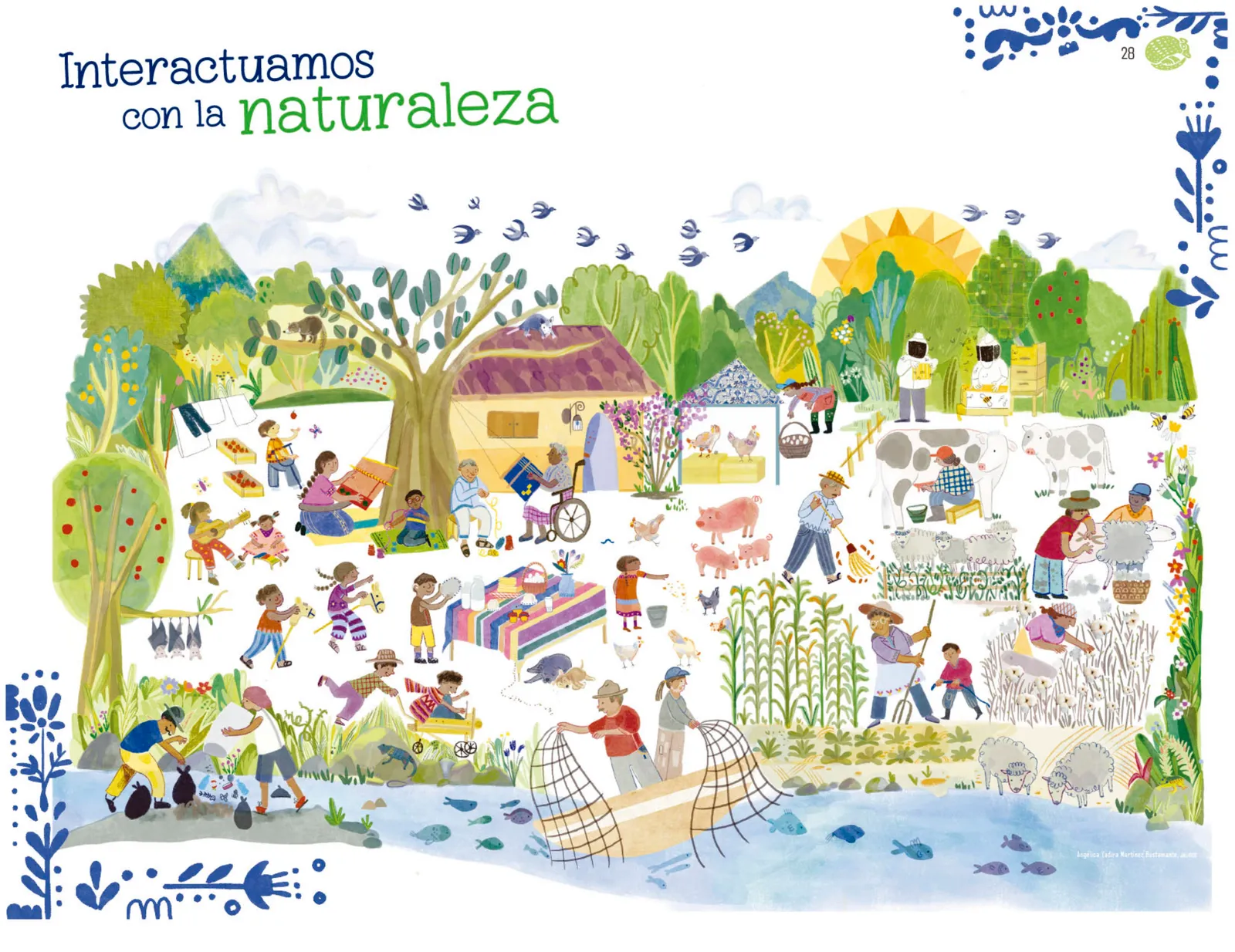 Página 29 de Explorar e imaginar con mi libro de Preescolar.   Libro de Educación Preescolar Grado 1°  Ciclo Escolar 2025 - 2026