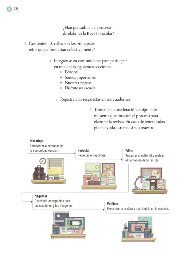 Página 275 de Proyectos Escolares. Libro de Educación Primaria Grado 6° Ciclo Escolar 2025 - 2026