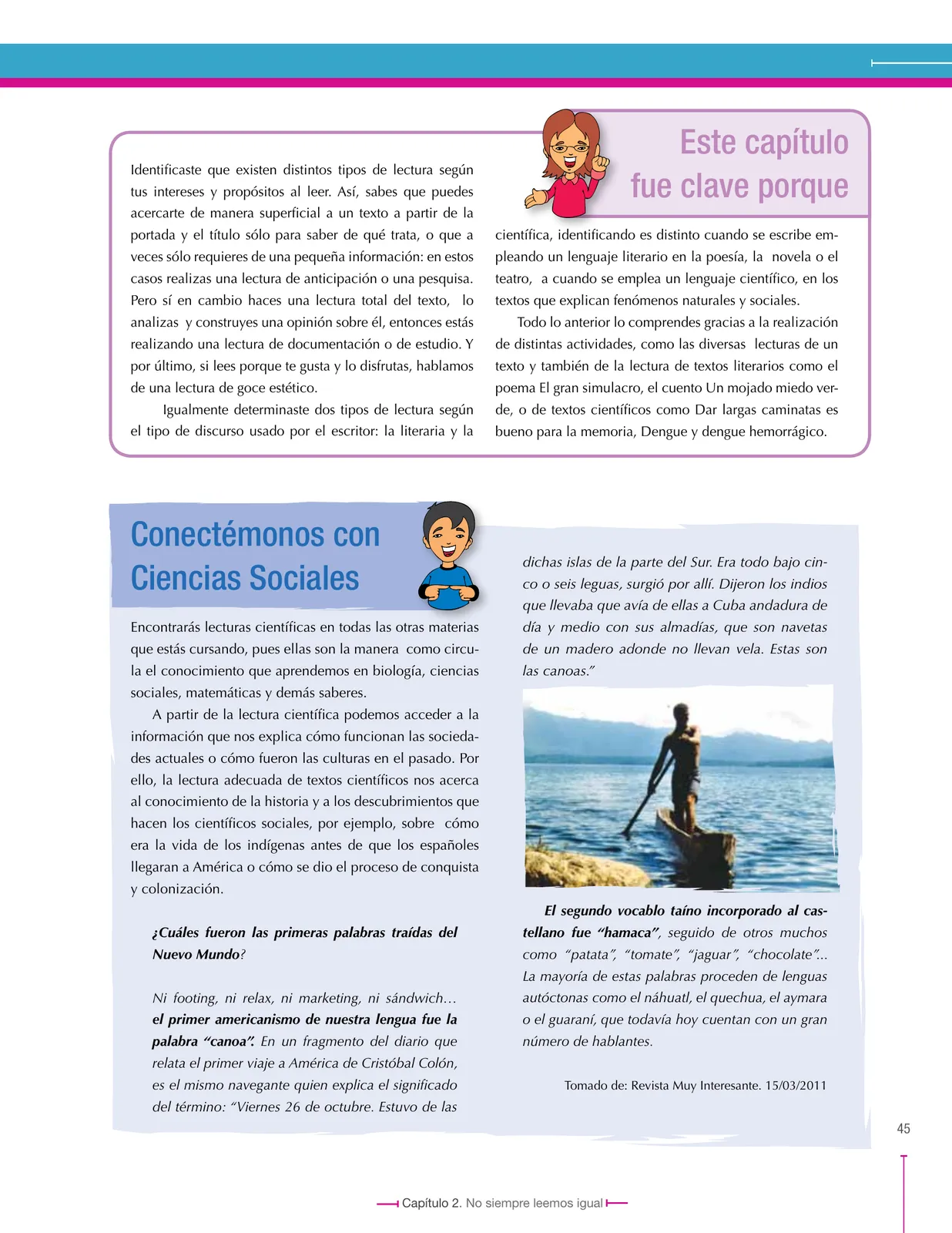 Miniatura página 45 de Lenguaje 7° · Secundaria Activa