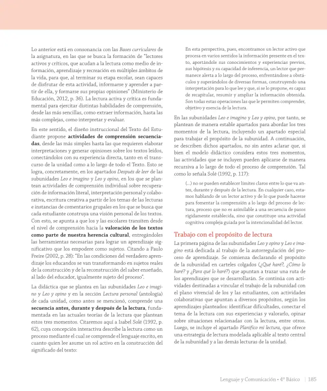 Página 11 de Lenguaje y Comunicación – Cuarto Básico | Texto del Estudiante MINEDUC – Descargar PDF · 2024