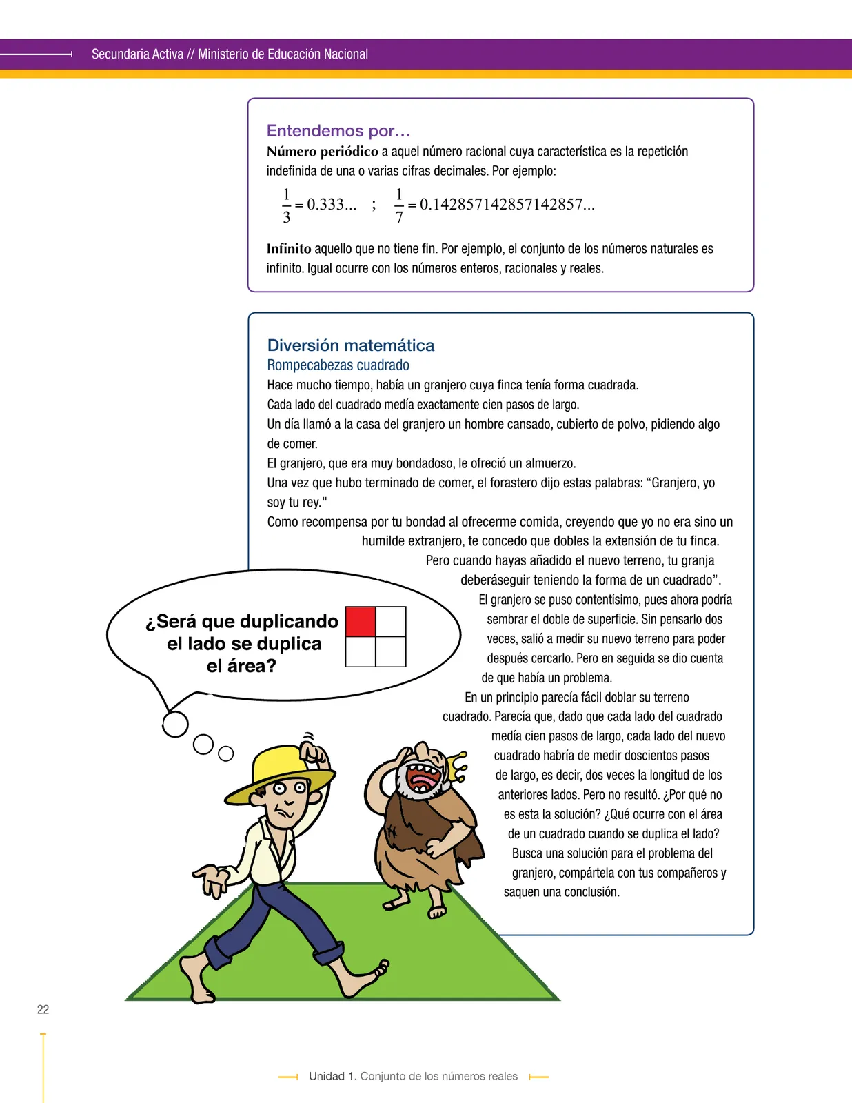 Miniatura página 22 de Matematica 9° · Secundaria Activa
