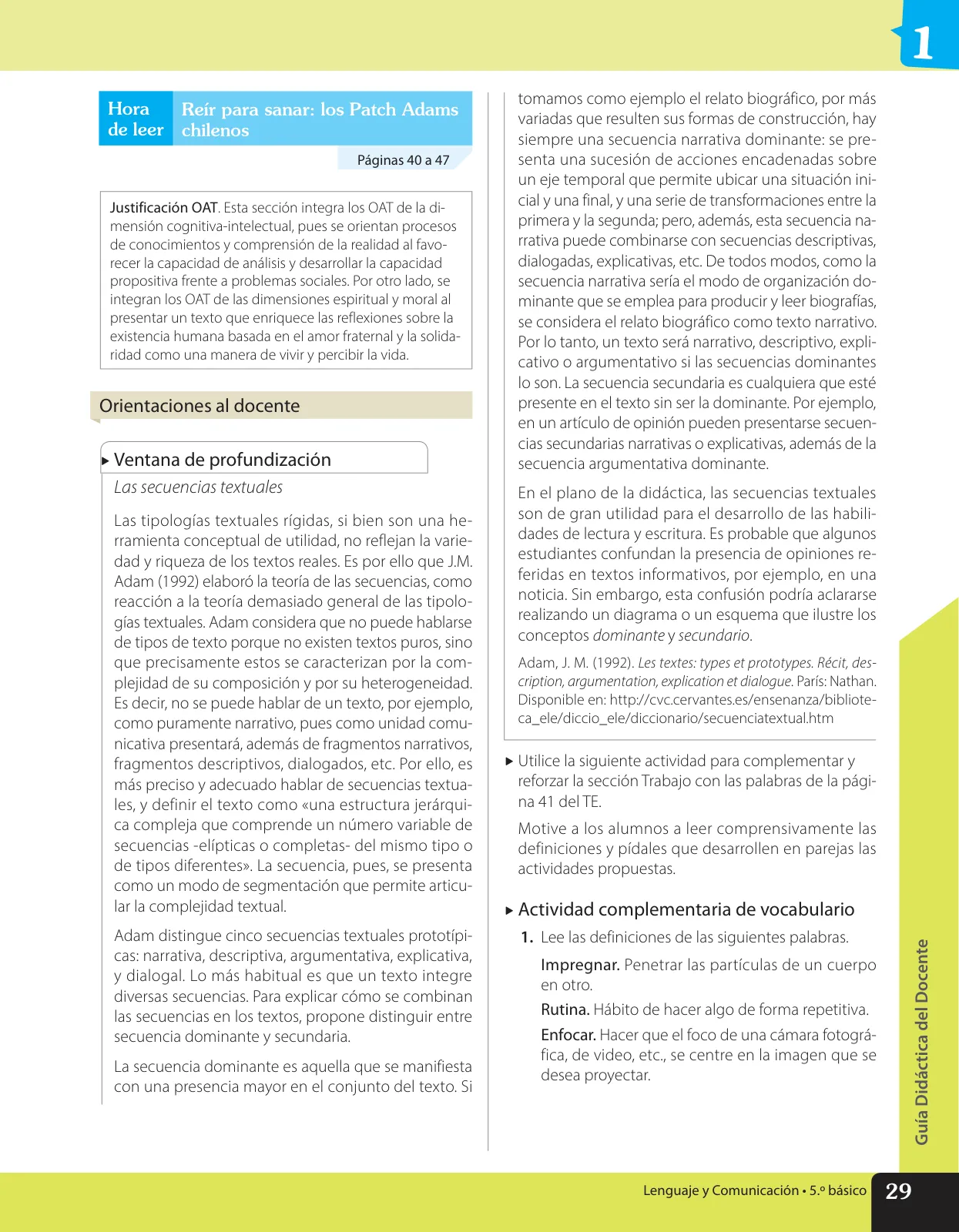 Miniatura página 40 de Lenguaje y Comunicación – Quinto Básico | Texto del Estudiante MINEDUC – Descargar PDF · 2024