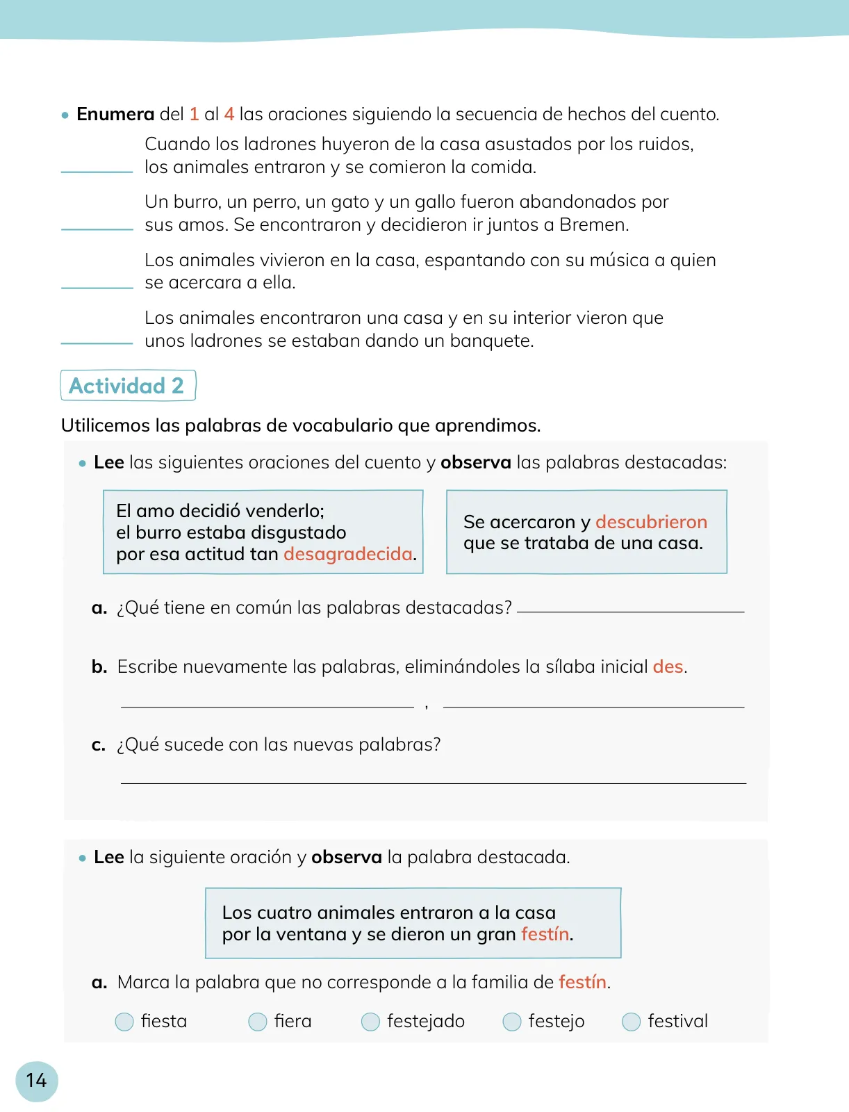 Página 15 de Lenguaje y Comunicación – Cuarto Básico | Texto del Estudiante MINEDUC – Descargar PDF · 2024