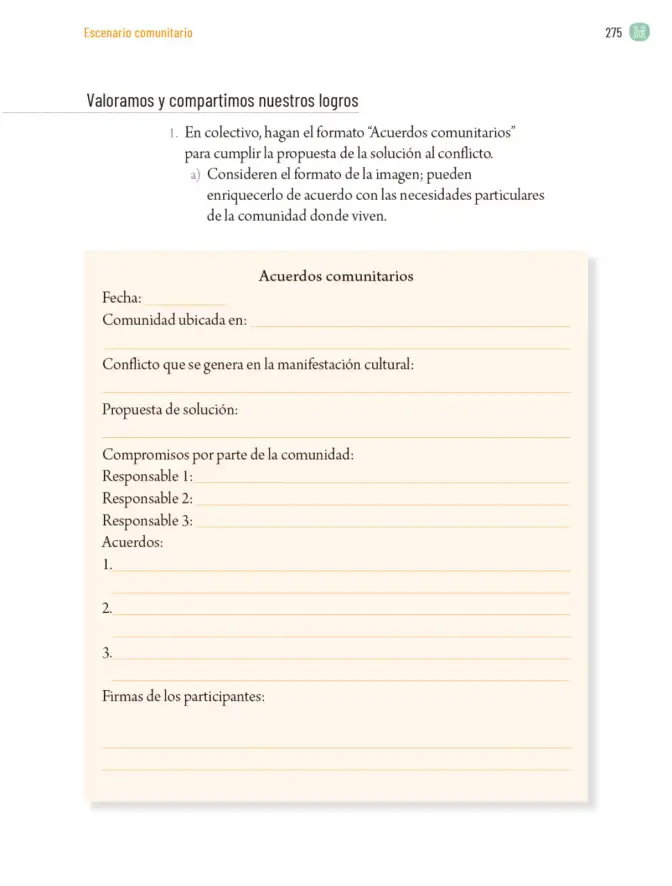 Página 278 de Proyectos Comunitarios. Libro de Educación Primaria Grado 6° Ciclo Escolar 2025 - 2026