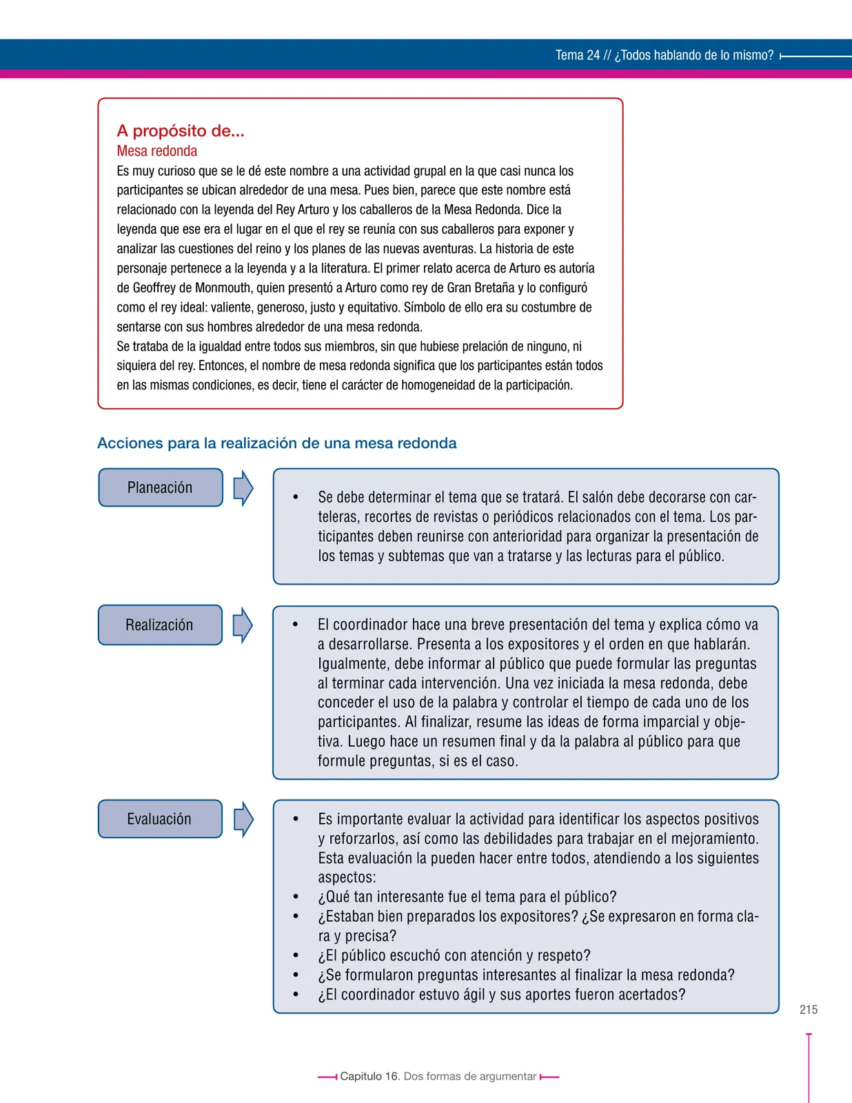 Página 215 de Lenguaje 8° · Secundaria Activa