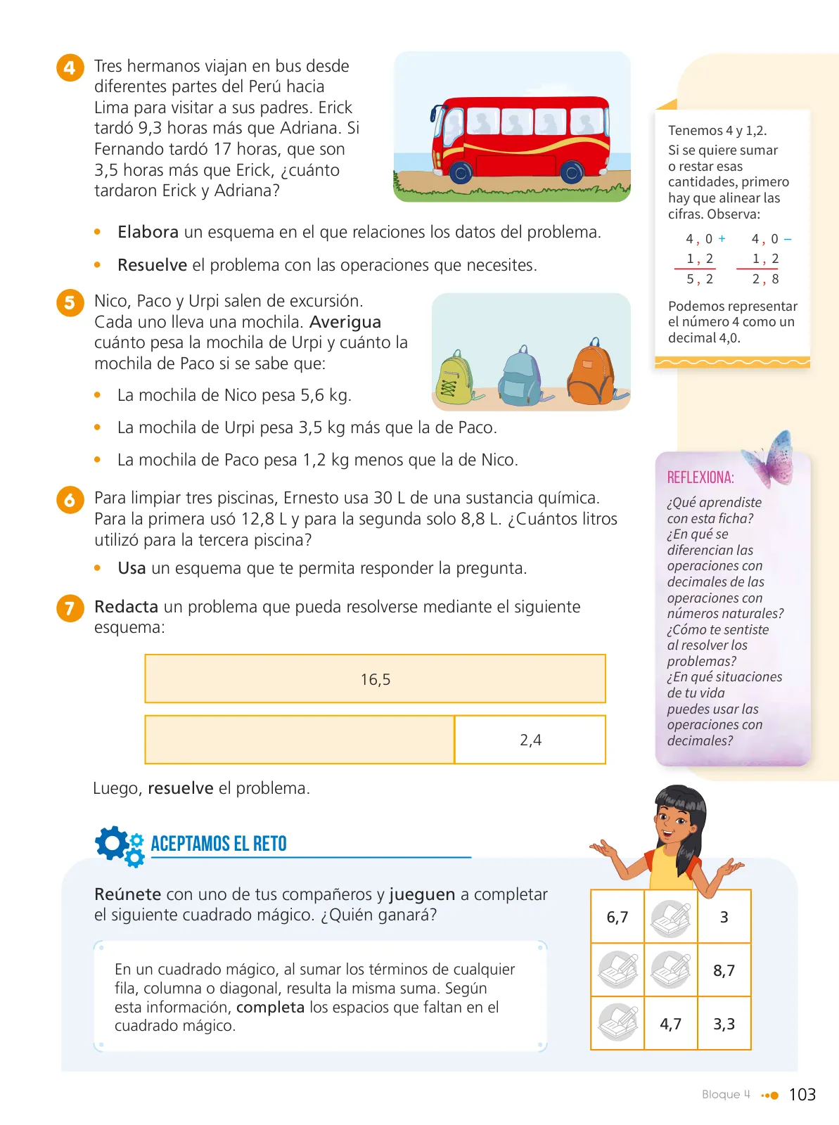 Miniatura página 105 de Texto de Matemática 5. Quinto grado de Primaria · 2024