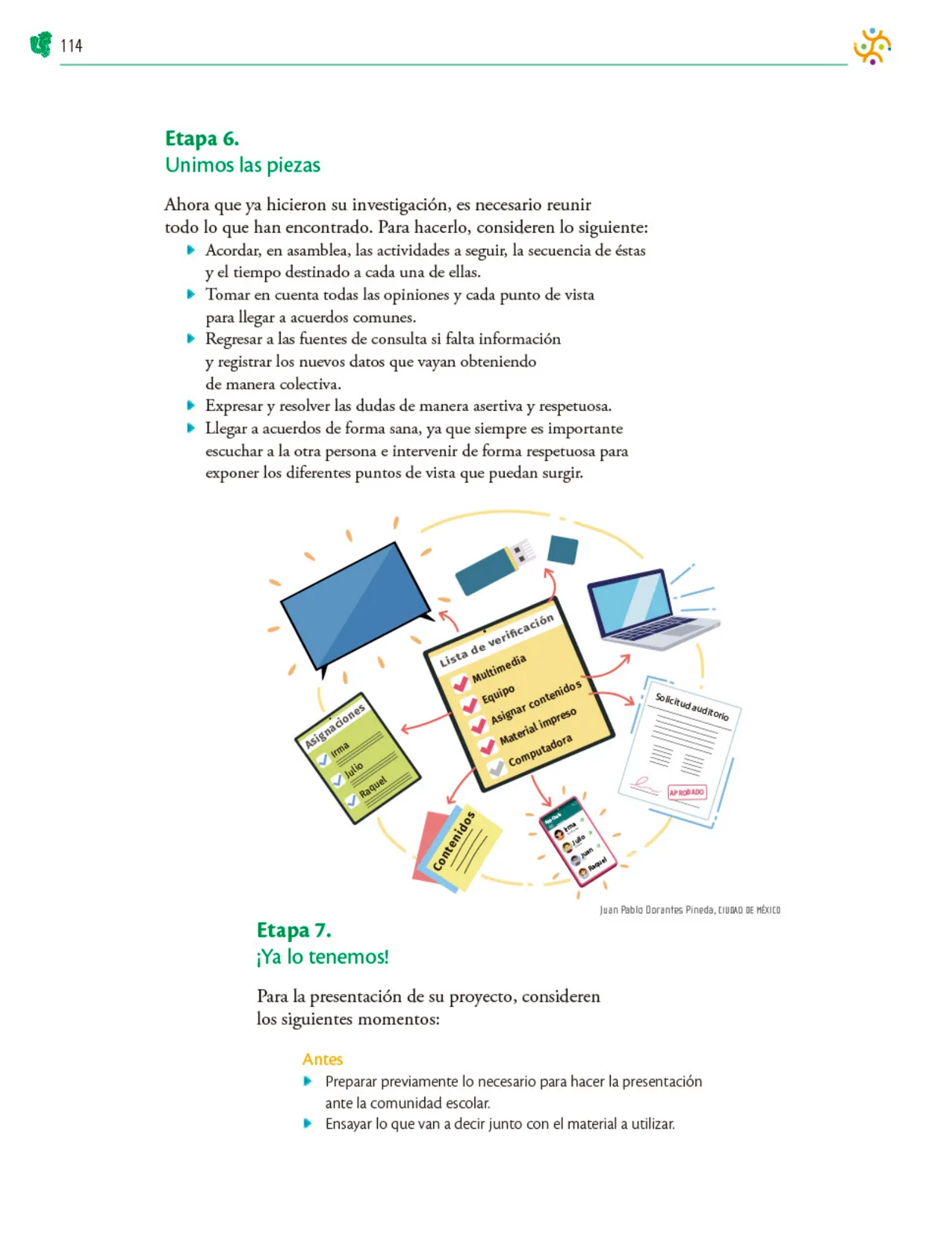 Miniatura página 115 de Colección Sk´asolil. Nuestro libro de Proyectos. Tomo I.    Libro de Educación Telesecundaria Grado 2°  Ciclo Escolar 2025 - 2026