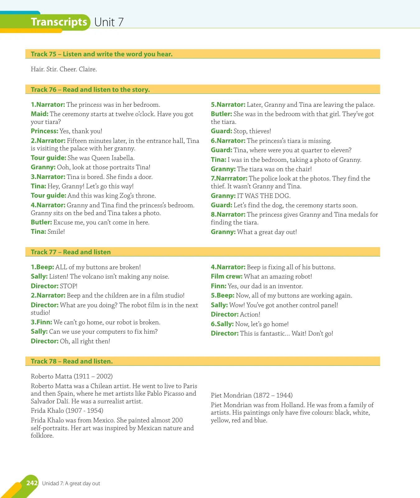 Página 106 de Inglés – Quinto Básico | Texto del Estudiante MINEDUC – Descargar PDF · 2024