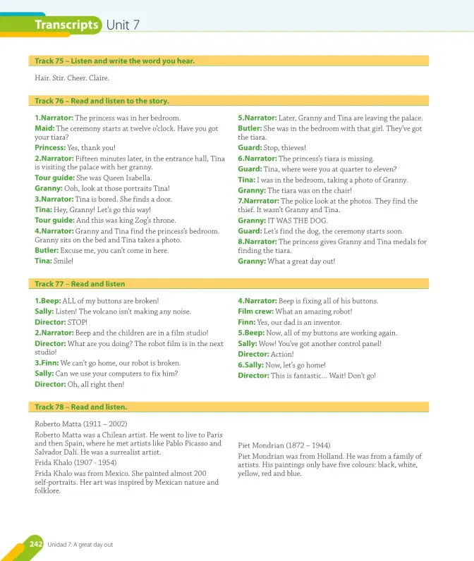 Página 106 de Inglés – Quinto Básico | Texto del Estudiante MINEDUC – Descargar PDF · 2024