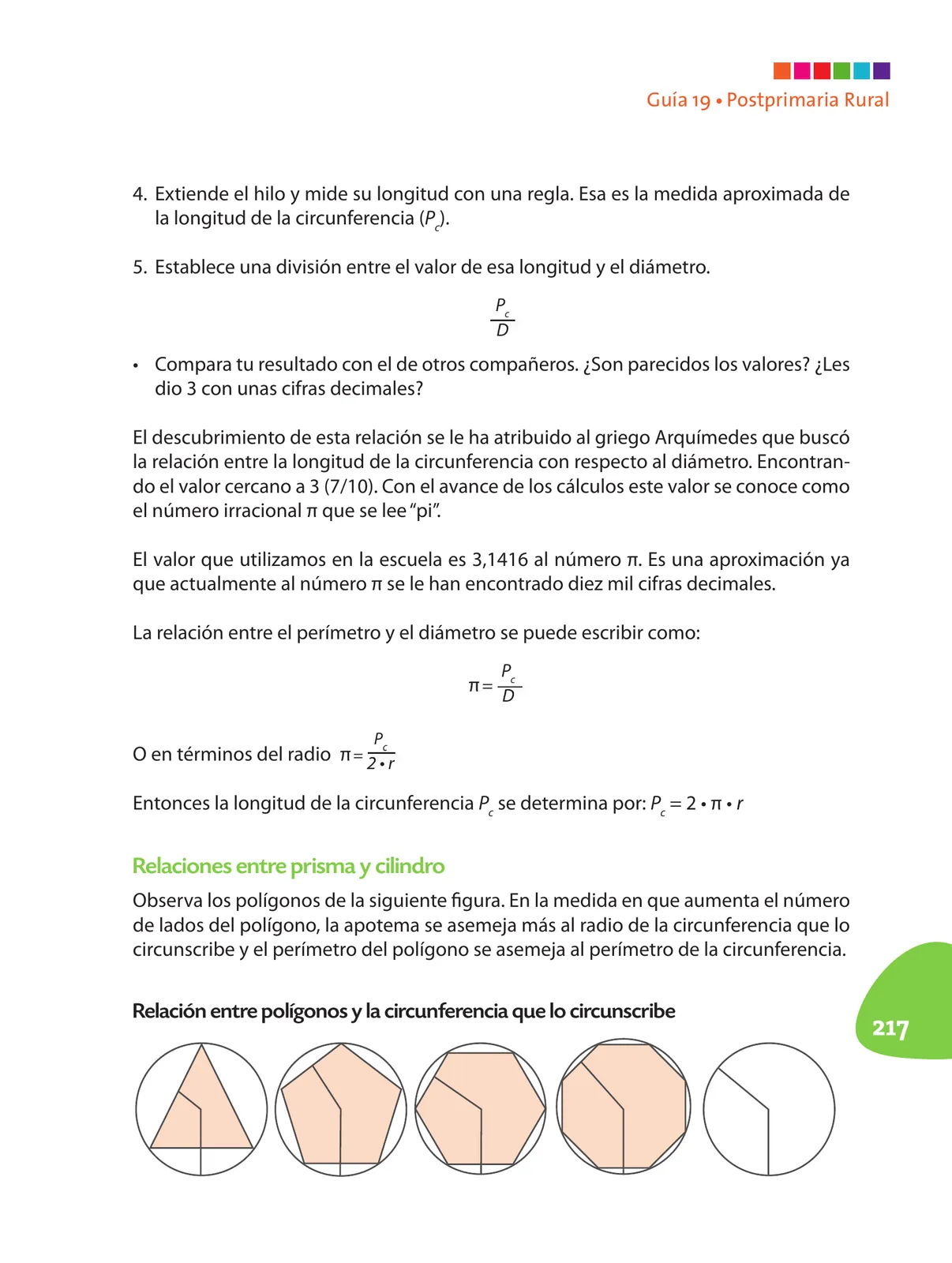 Miniatura página 218 de Matematica 8° · Postprimaria