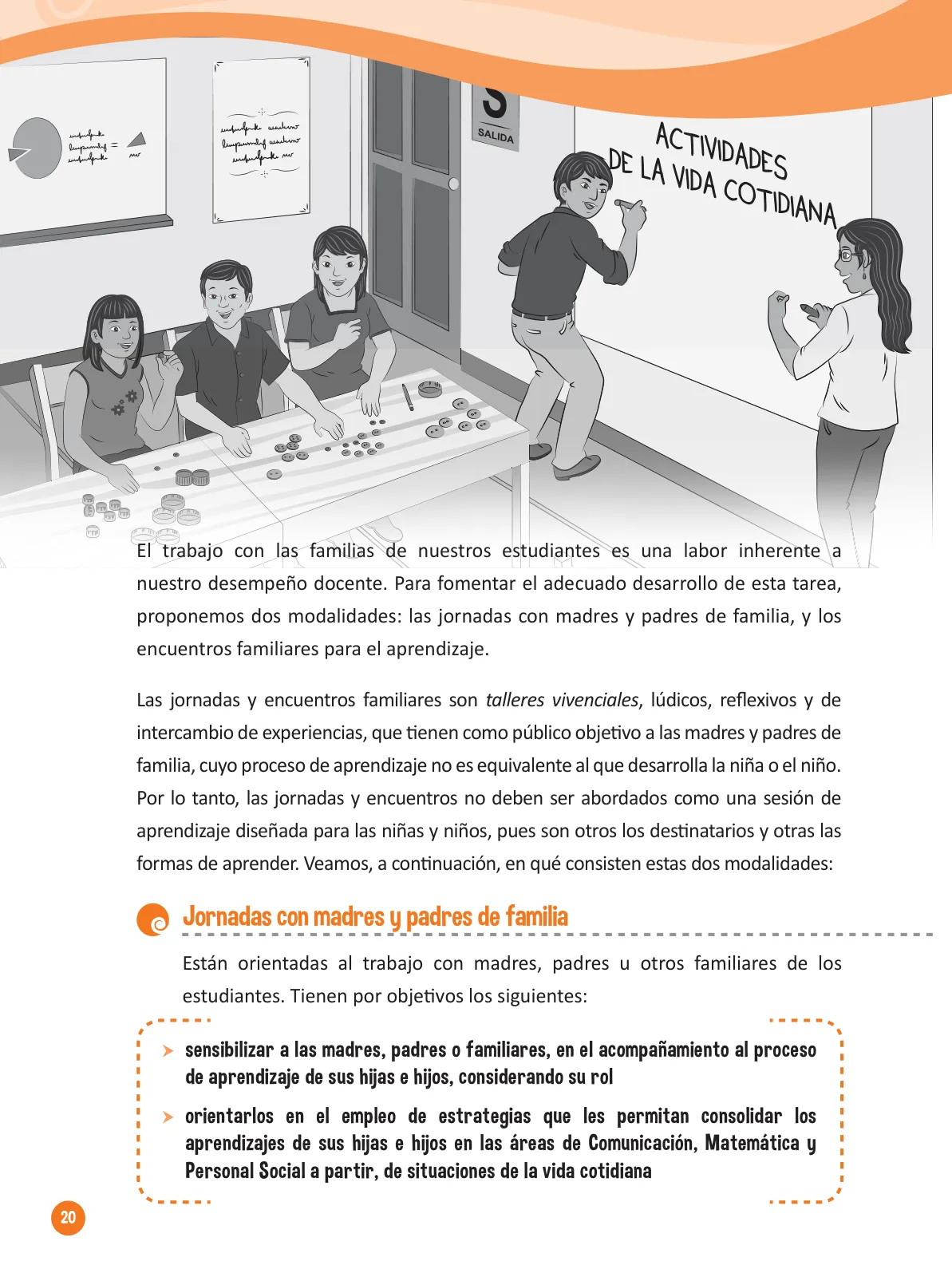 Página 22 de Guía para el trabajo docente con las familias del ciclo IV de Primaria · 2016