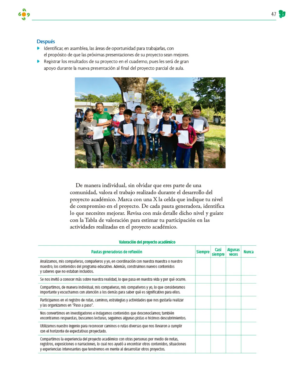 Miniatura página 48 de Colección Nanahuatzin. Nuestro libro de Proyectos. Tomo I.   Libro de Educación Telesecundaria Grado 3°  Ciclo Escolar 2025 - 2026